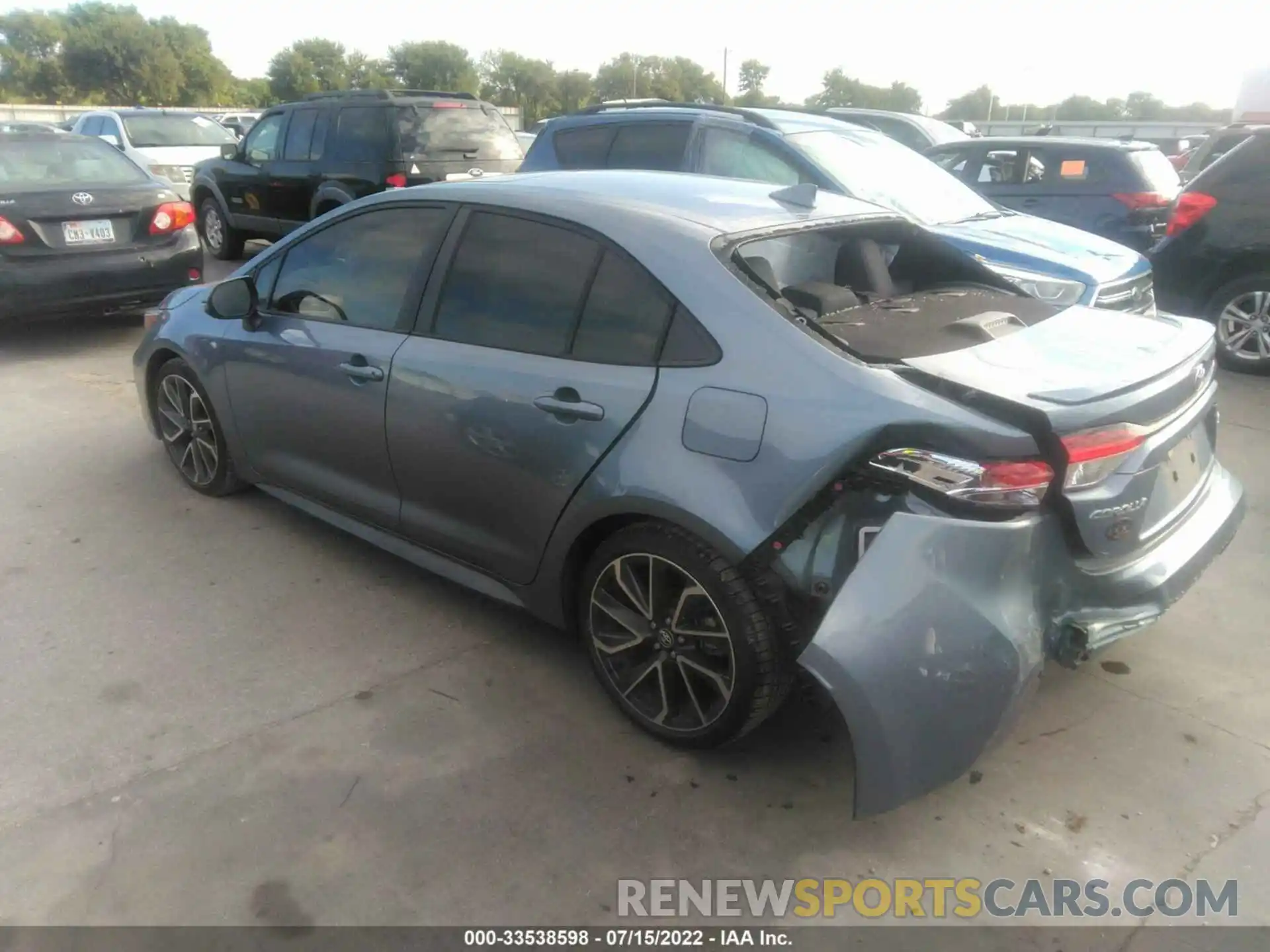 3 Photograph of a damaged car JTDP4RCE6LJ030908 TOYOTA COROLLA 2020