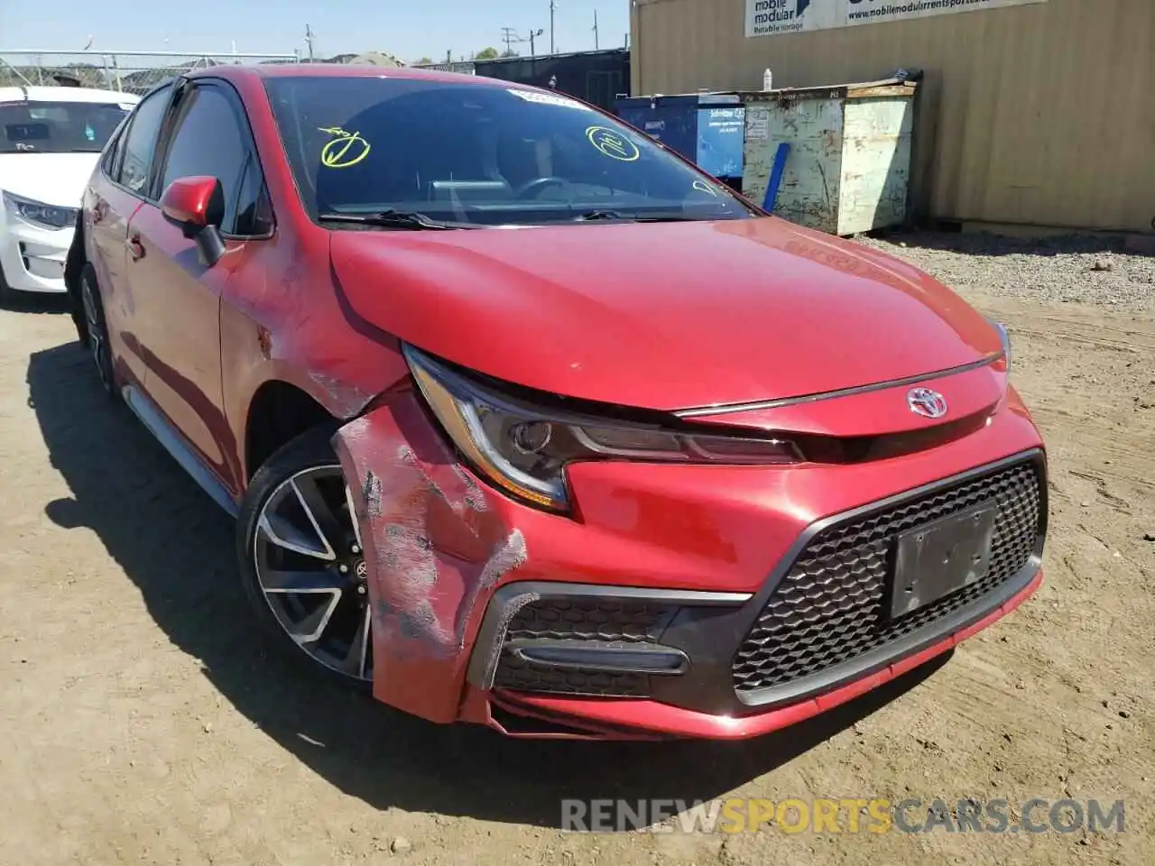 1 Photograph of a damaged car JTDP4RCE6LJ031475 TOYOTA COROLLA 2020