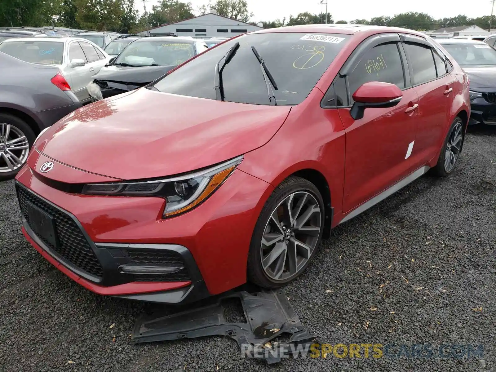 2 Photograph of a damaged car JTDP4RCE6LJ032884 TOYOTA COROLLA 2020