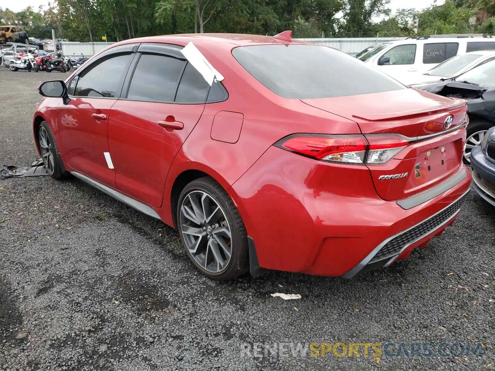 3 Photograph of a damaged car JTDP4RCE6LJ032884 TOYOTA COROLLA 2020