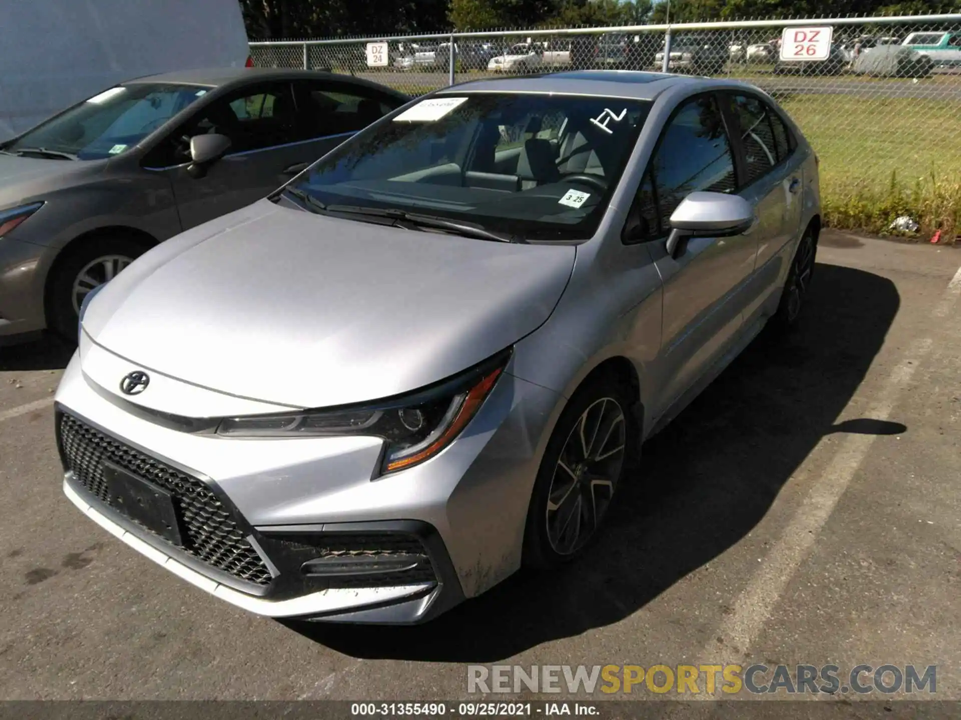 2 Photograph of a damaged car JTDP4RCE6LJ035686 TOYOTA COROLLA 2020