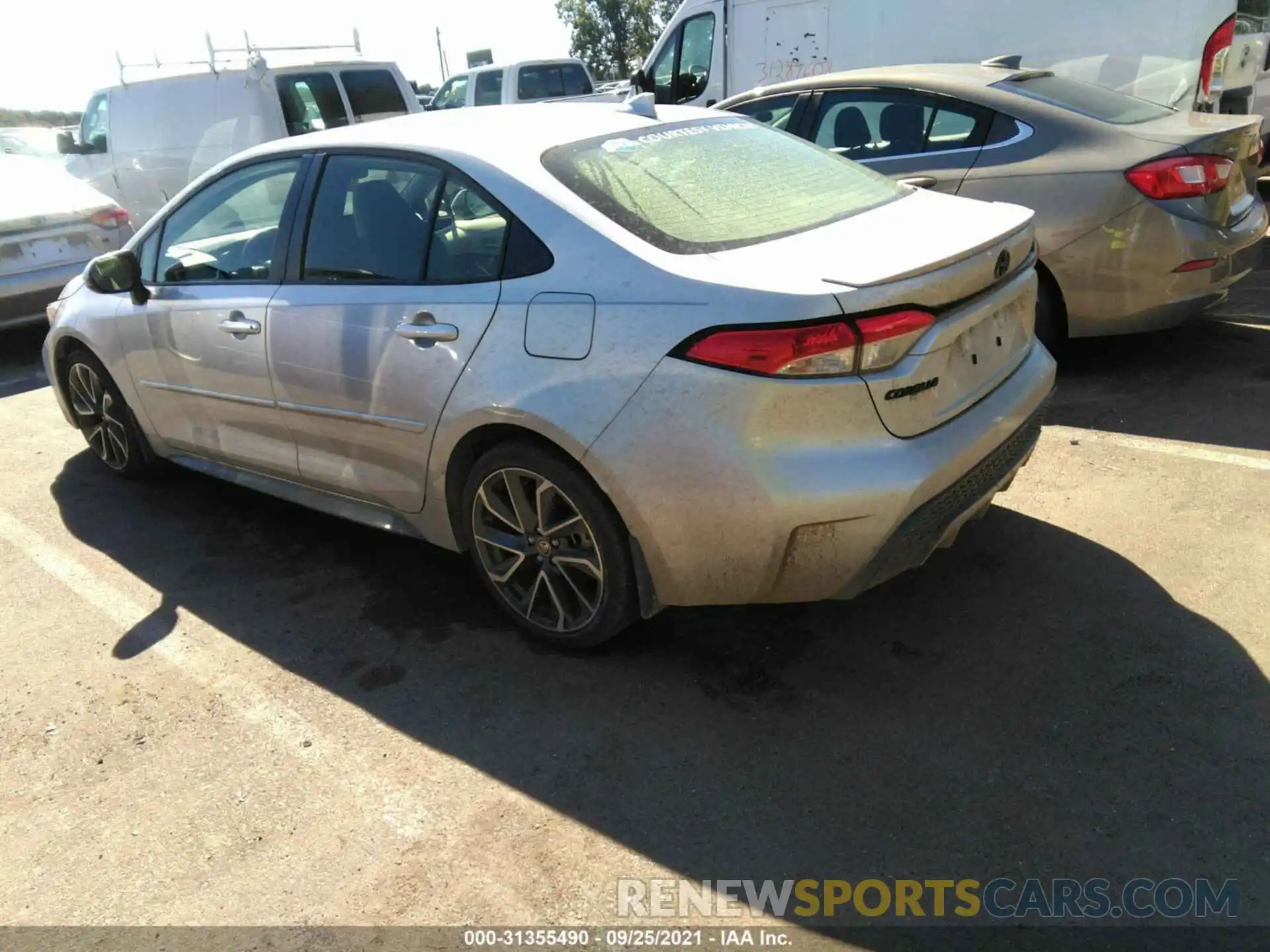 3 Photograph of a damaged car JTDP4RCE6LJ035686 TOYOTA COROLLA 2020