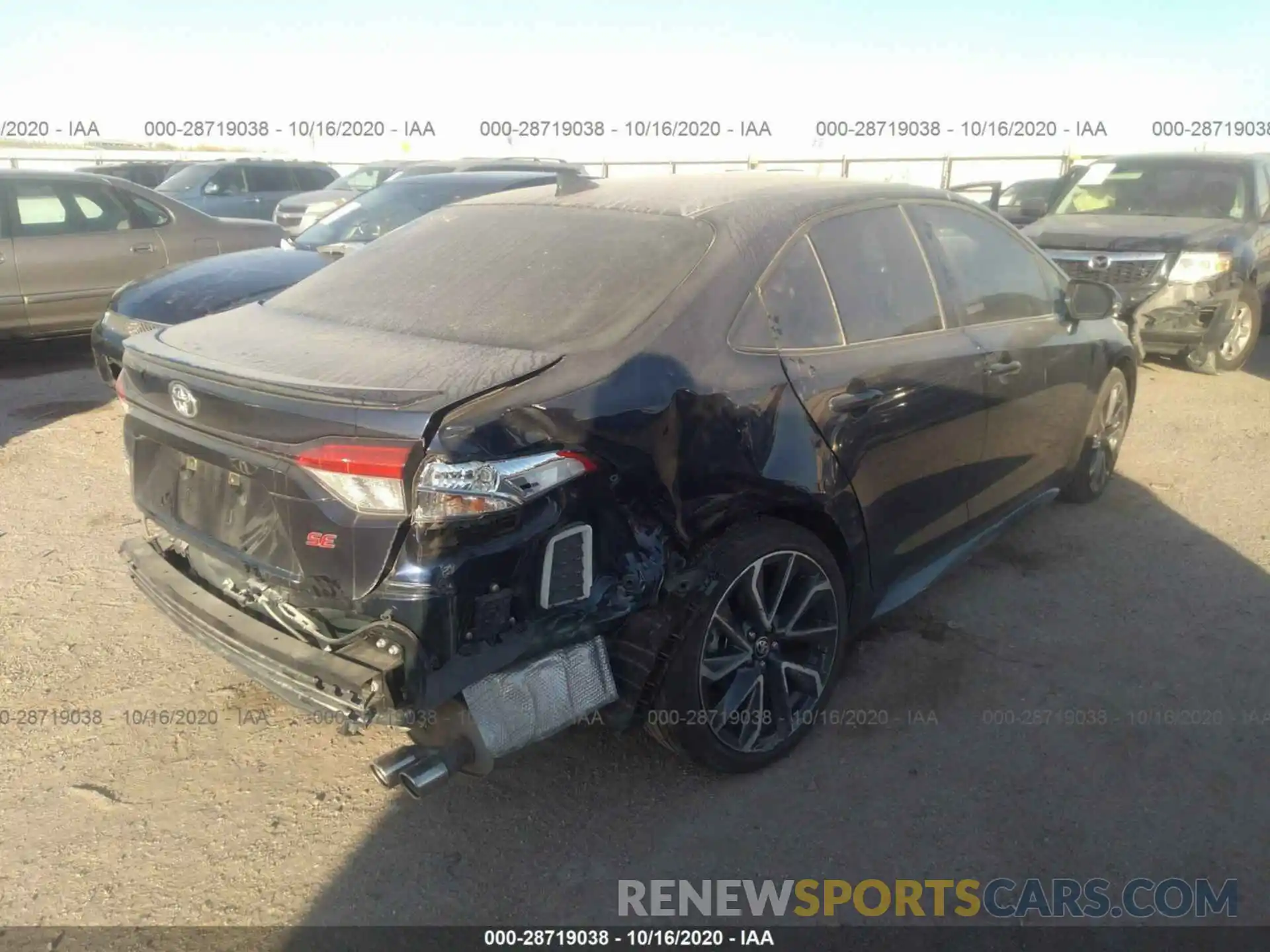 4 Photograph of a damaged car JTDP4RCE6LJ035803 TOYOTA COROLLA 2020