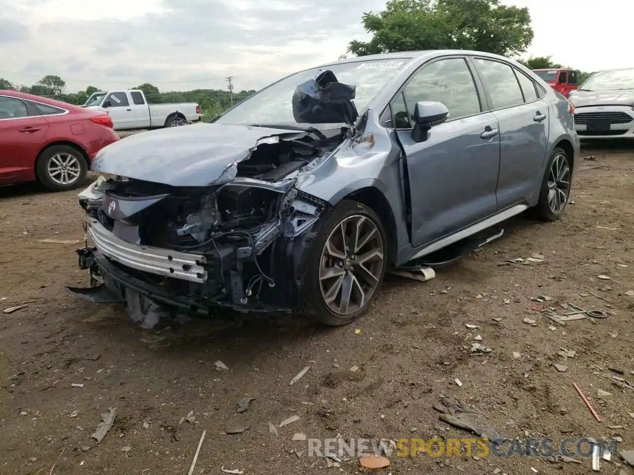 2 Photograph of a damaged car JTDP4RCE6LJ035865 TOYOTA COROLLA 2020