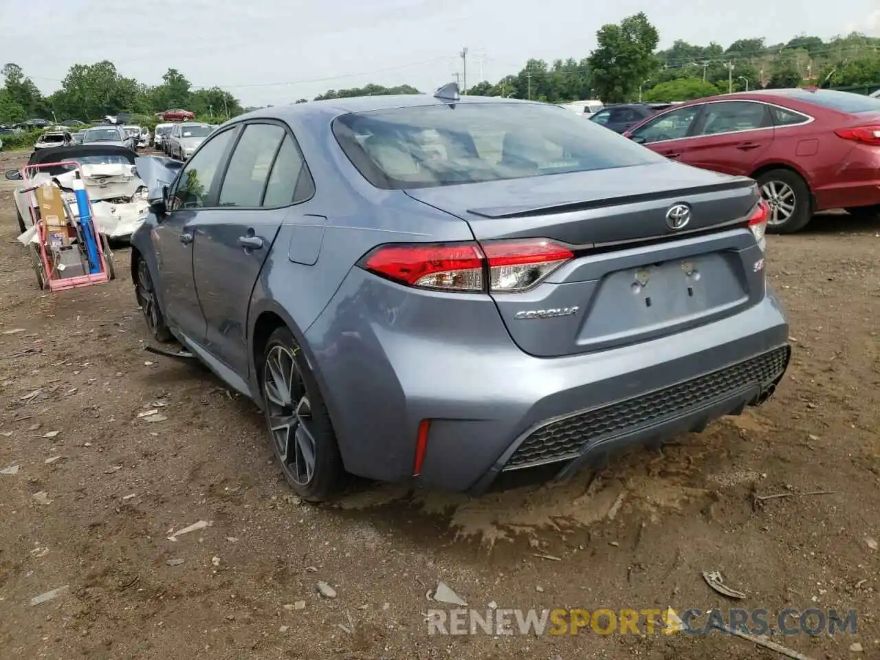 3 Photograph of a damaged car JTDP4RCE6LJ035865 TOYOTA COROLLA 2020