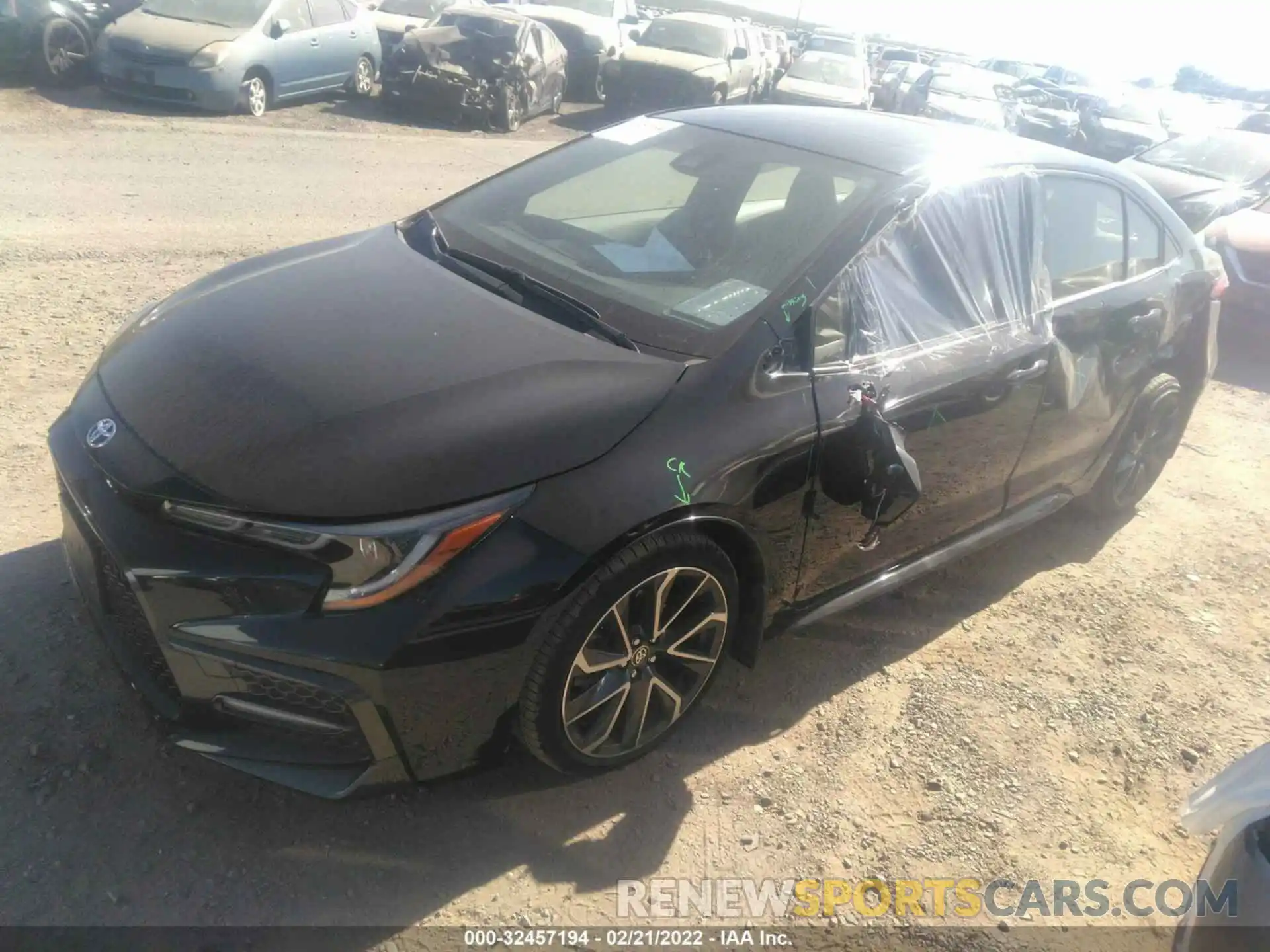 2 Photograph of a damaged car JTDP4RCE6LJ039740 TOYOTA COROLLA 2020