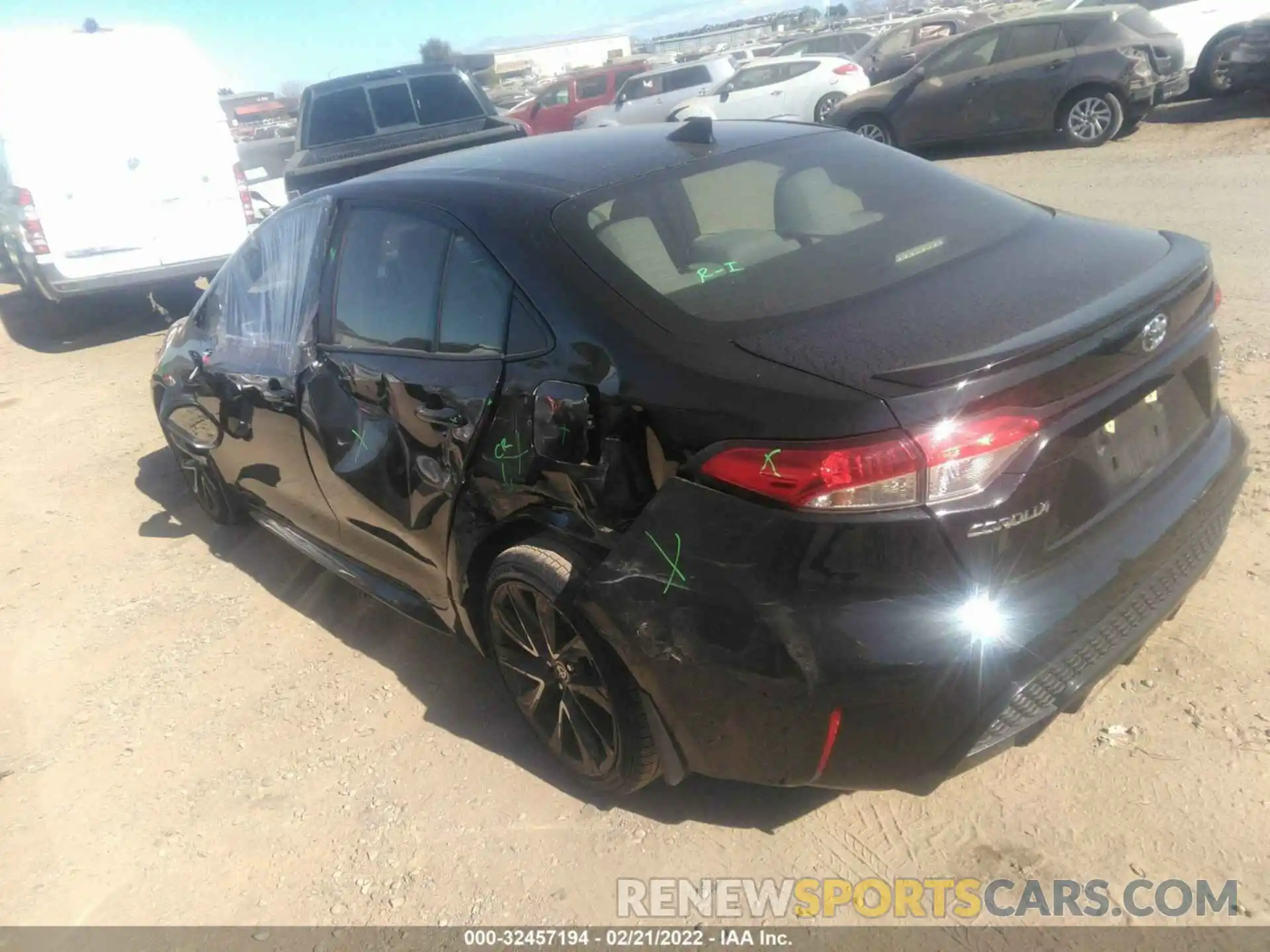 3 Photograph of a damaged car JTDP4RCE6LJ039740 TOYOTA COROLLA 2020