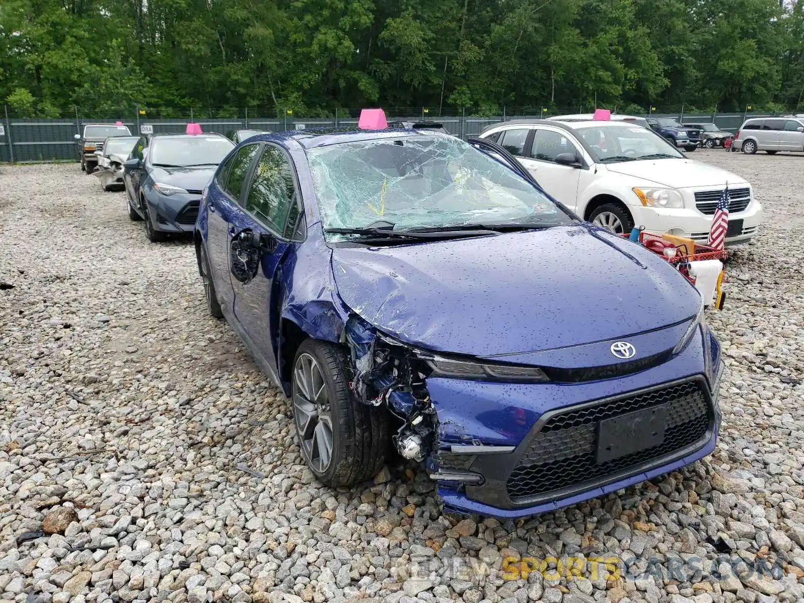 1 Photograph of a damaged car JTDP4RCE6LJ040791 TOYOTA COROLLA 2020