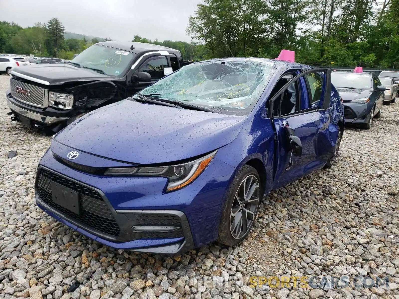 2 Photograph of a damaged car JTDP4RCE6LJ040791 TOYOTA COROLLA 2020