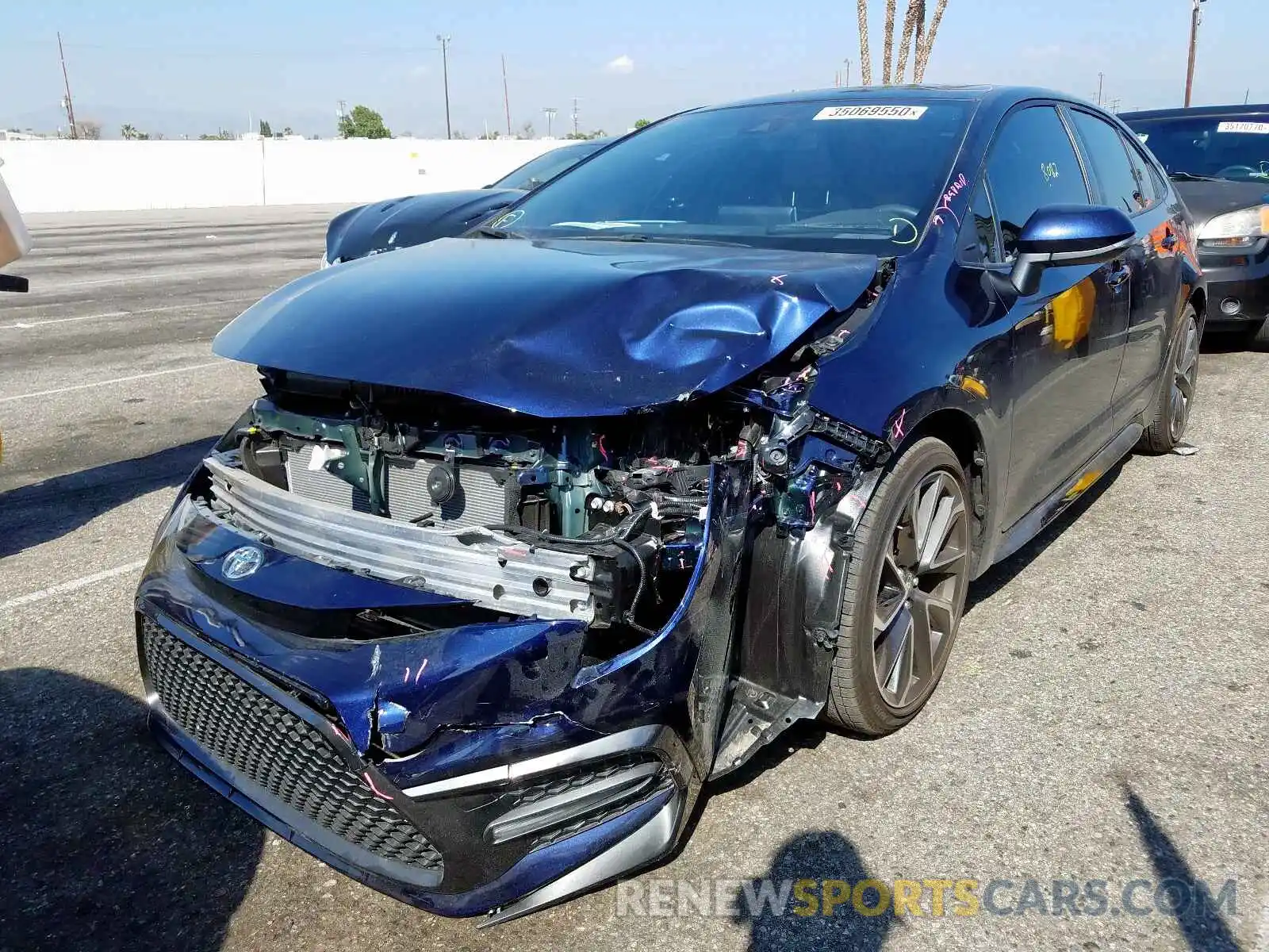 2 Фотография поврежденного автомобиля JTDP4RCE6LJ043853 TOYOTA COROLLA 2020