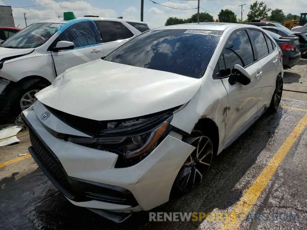 2 Photograph of a damaged car JTDP4RCE6LJ049944 TOYOTA COROLLA 2020