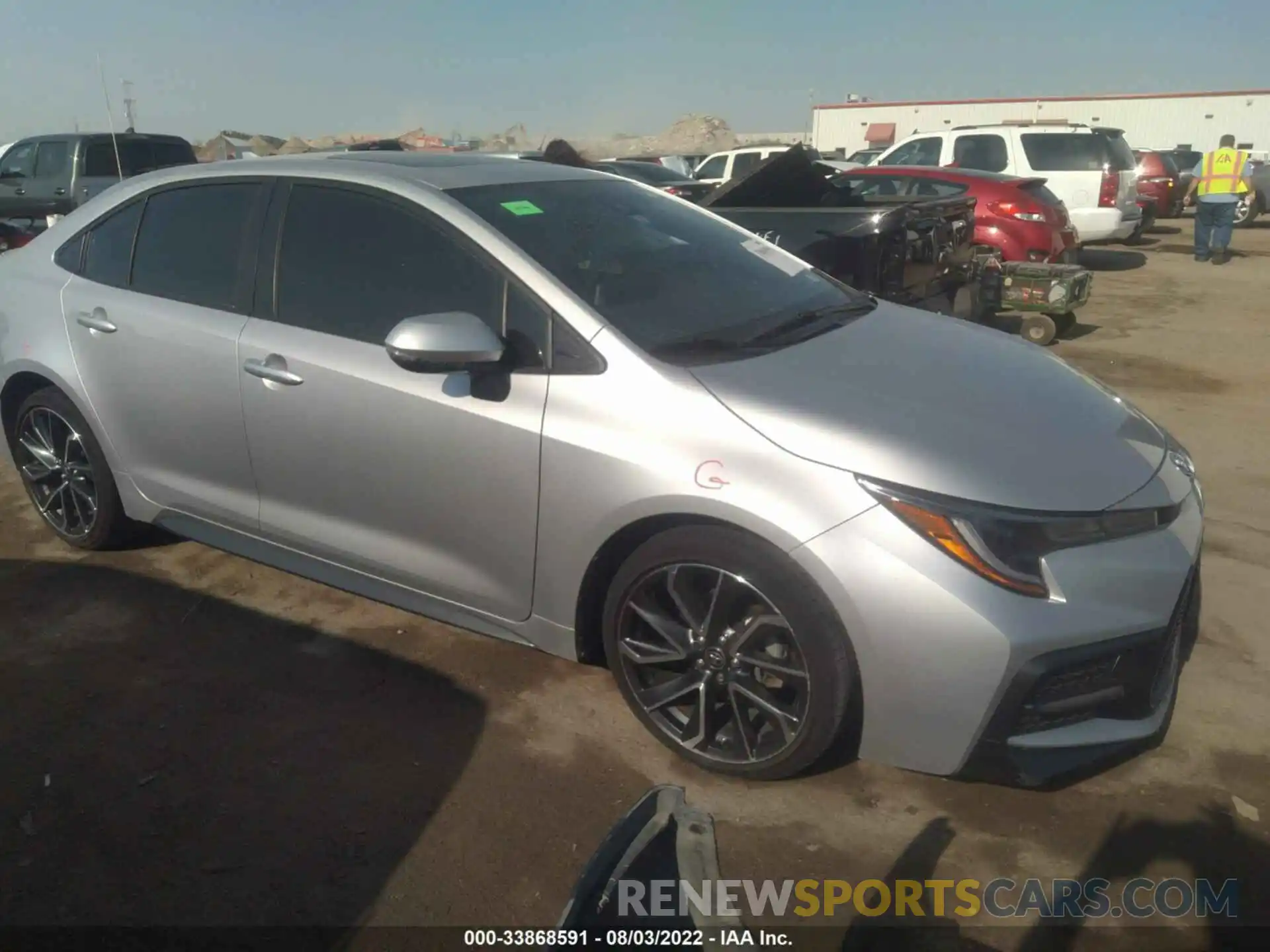 1 Photograph of a damaged car JTDP4RCE6LJ051418 TOYOTA COROLLA 2020