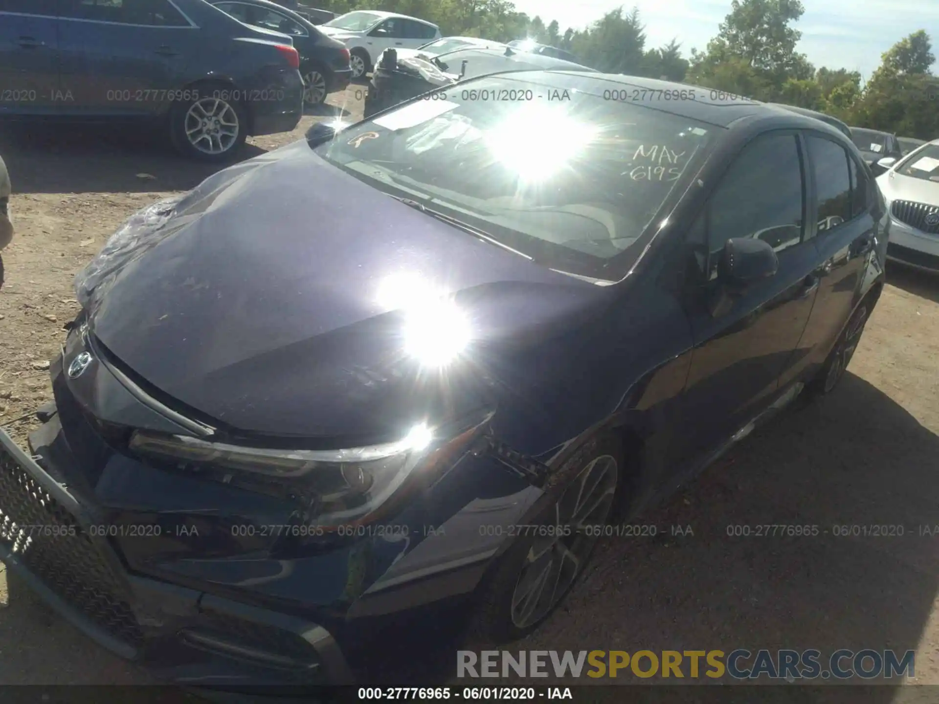 2 Photograph of a damaged car JTDP4RCE7LJ006195 TOYOTA COROLLA 2020