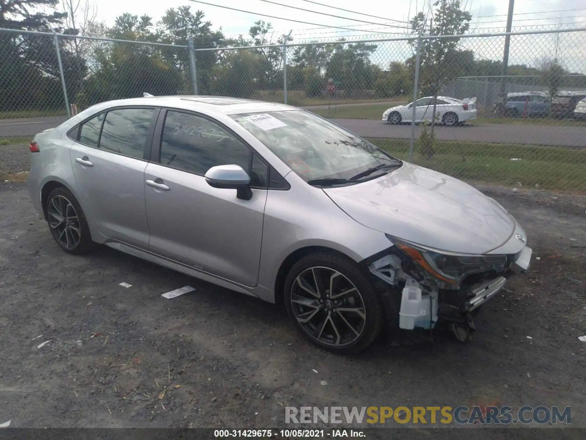 1 Photograph of a damaged car JTDP4RCE7LJ010070 TOYOTA COROLLA 2020