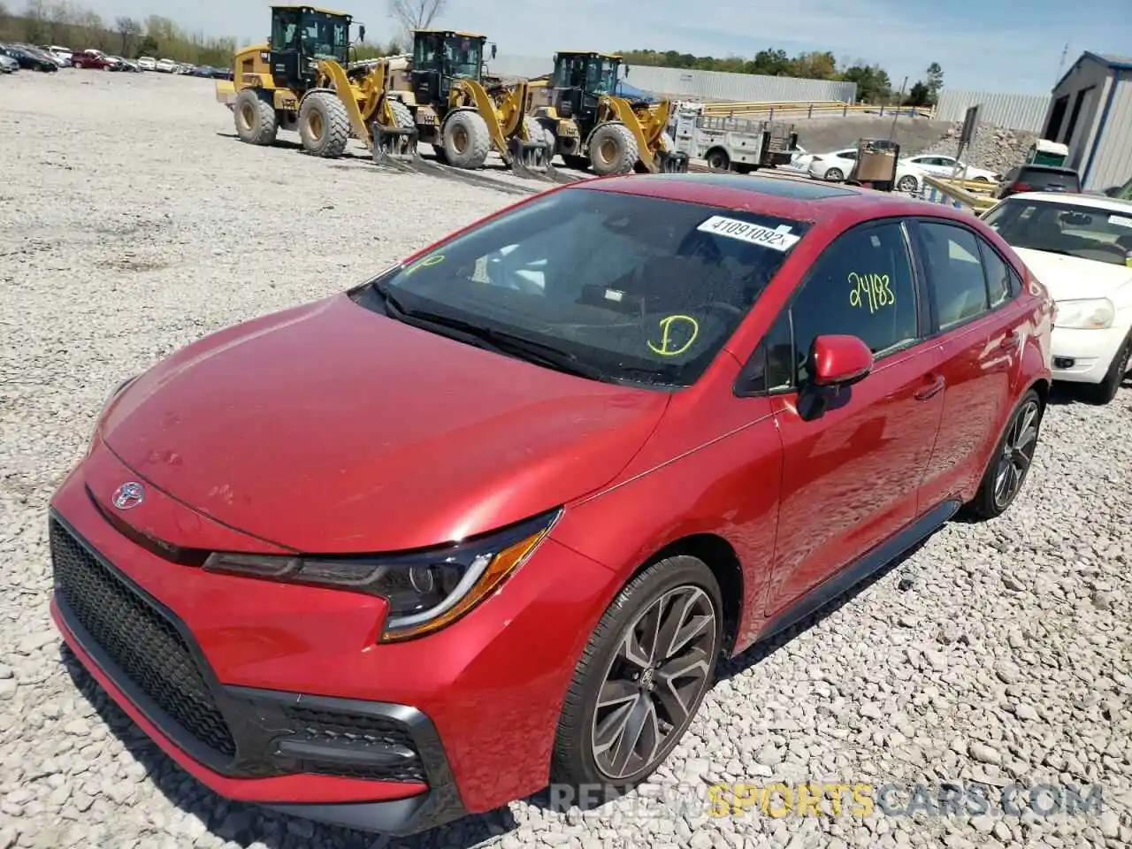 2 Photograph of a damaged car JTDP4RCE7LJ010327 TOYOTA COROLLA 2020