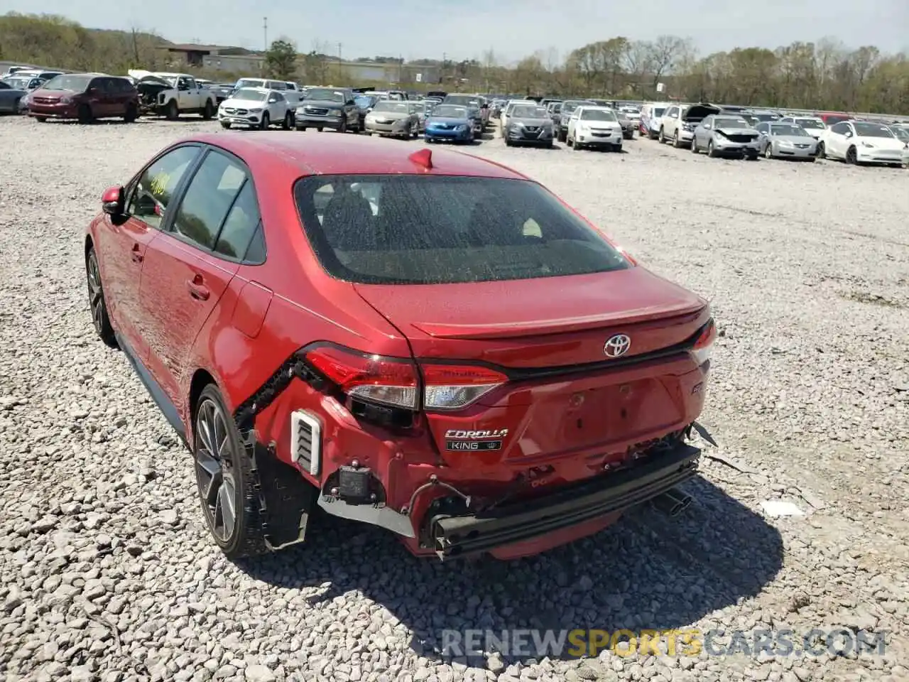 3 Photograph of a damaged car JTDP4RCE7LJ010327 TOYOTA COROLLA 2020