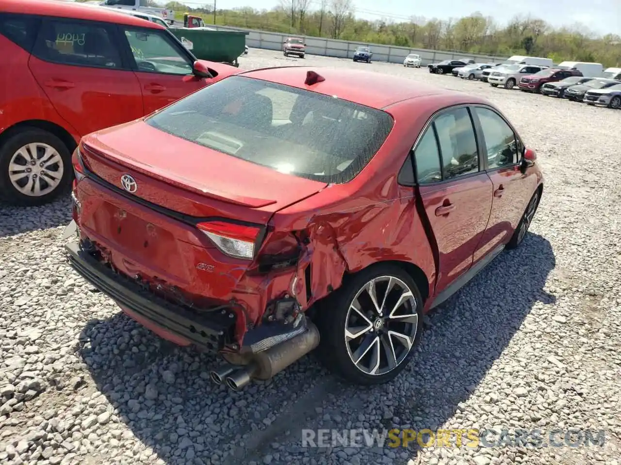 4 Photograph of a damaged car JTDP4RCE7LJ010327 TOYOTA COROLLA 2020