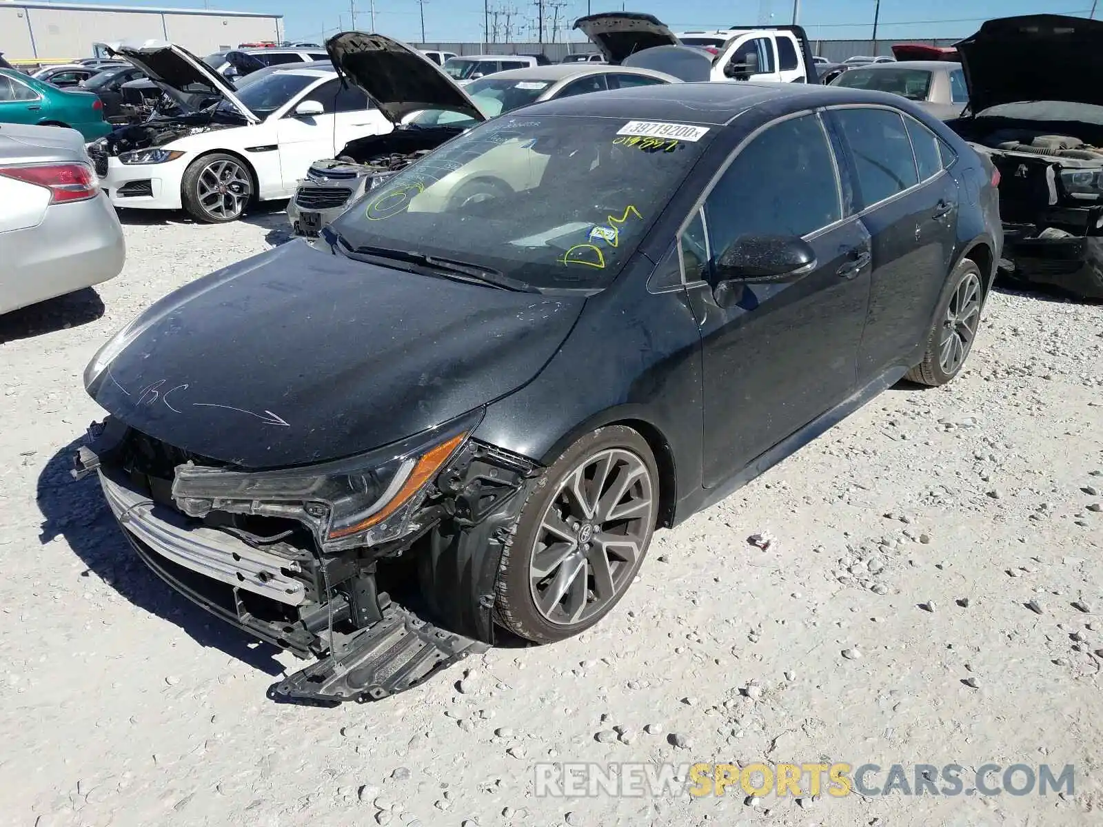 2 Photograph of a damaged car JTDP4RCE7LJ013857 TOYOTA COROLLA 2020