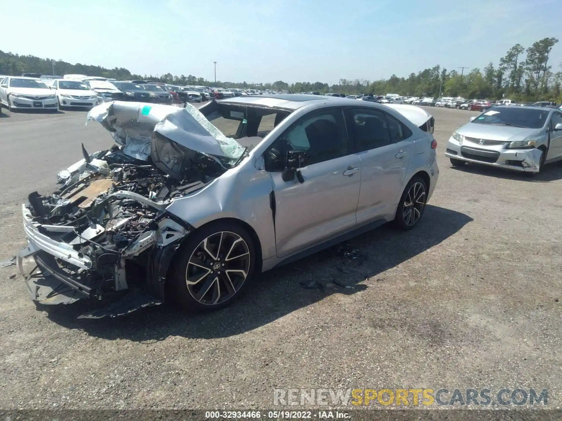 2 Photograph of a damaged car JTDP4RCE7LJ014247 TOYOTA COROLLA 2020