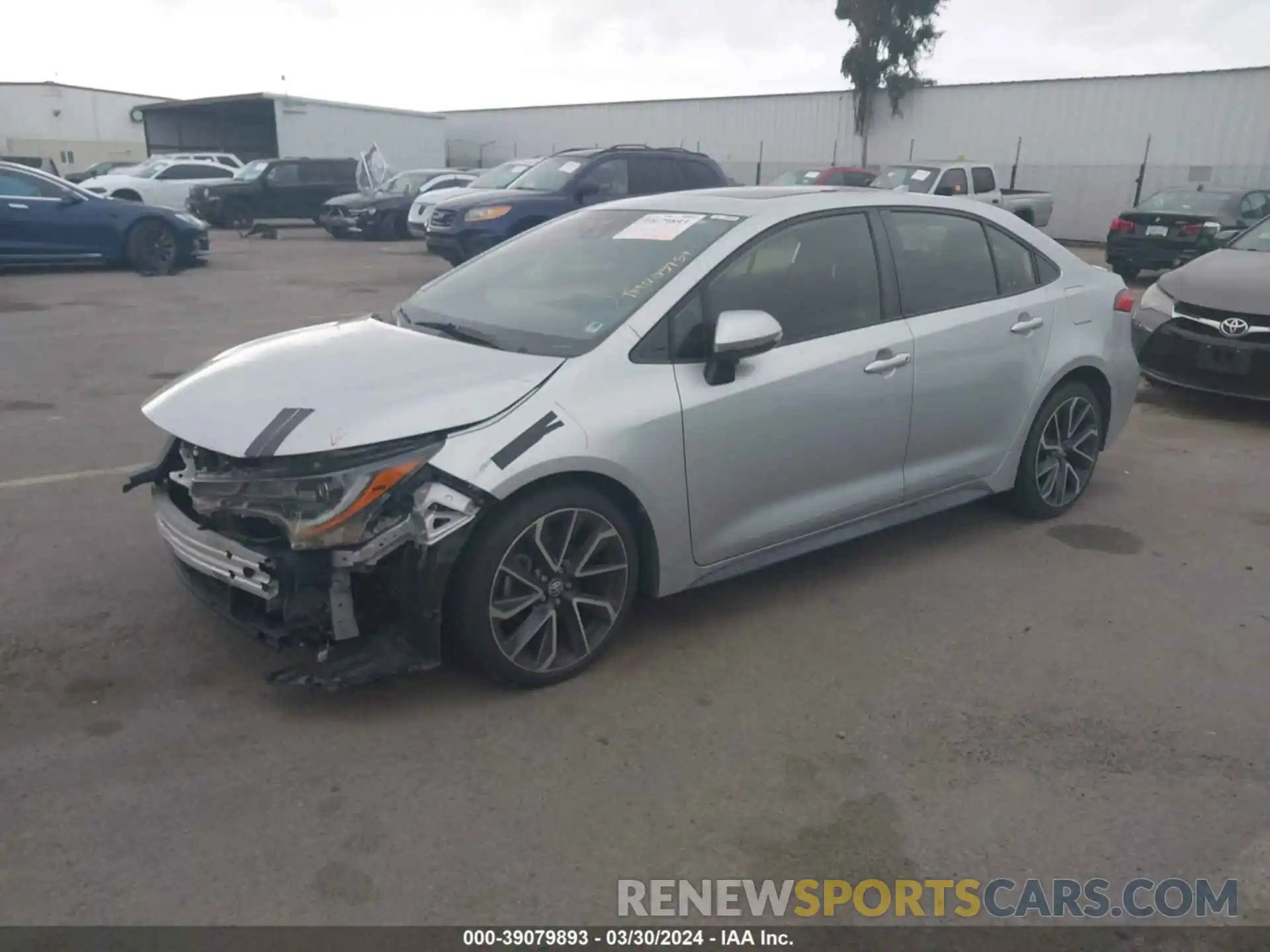 2 Photograph of a damaged car JTDP4RCE7LJ015754 TOYOTA COROLLA 2020