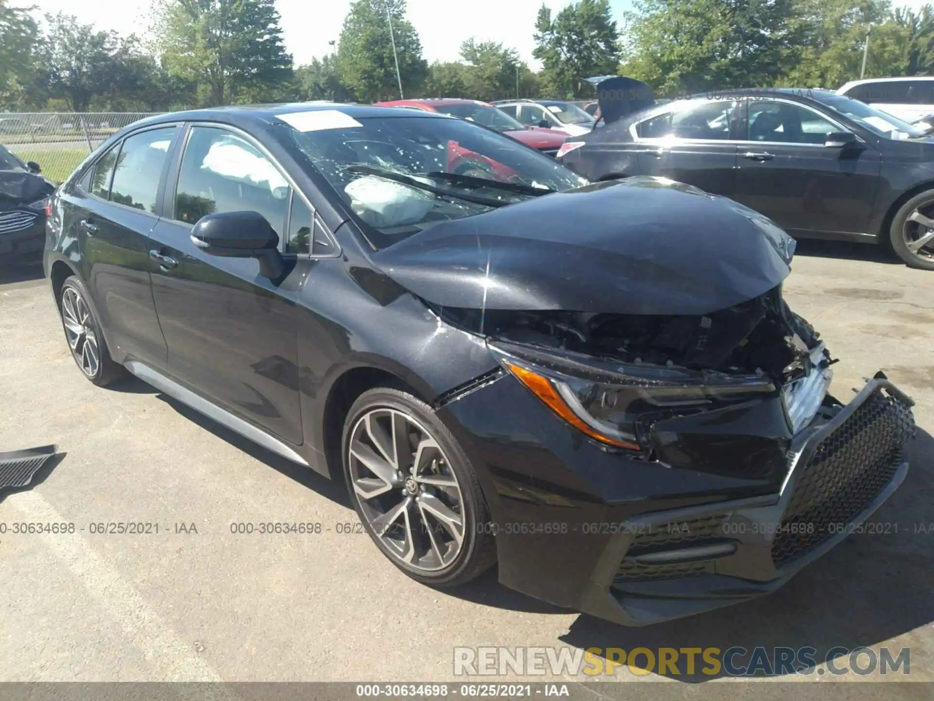 1 Photograph of a damaged car JTDP4RCE7LJ016192 TOYOTA COROLLA 2020