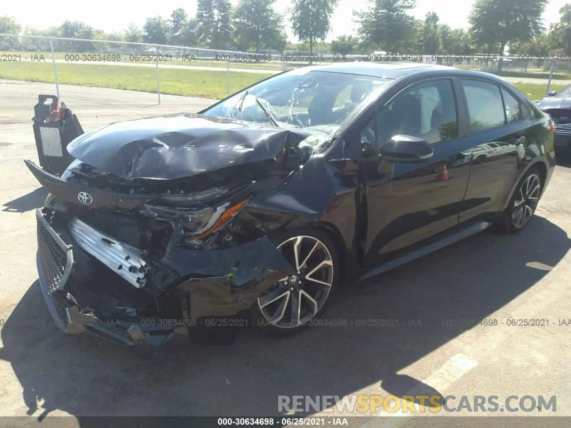 2 Photograph of a damaged car JTDP4RCE7LJ016192 TOYOTA COROLLA 2020