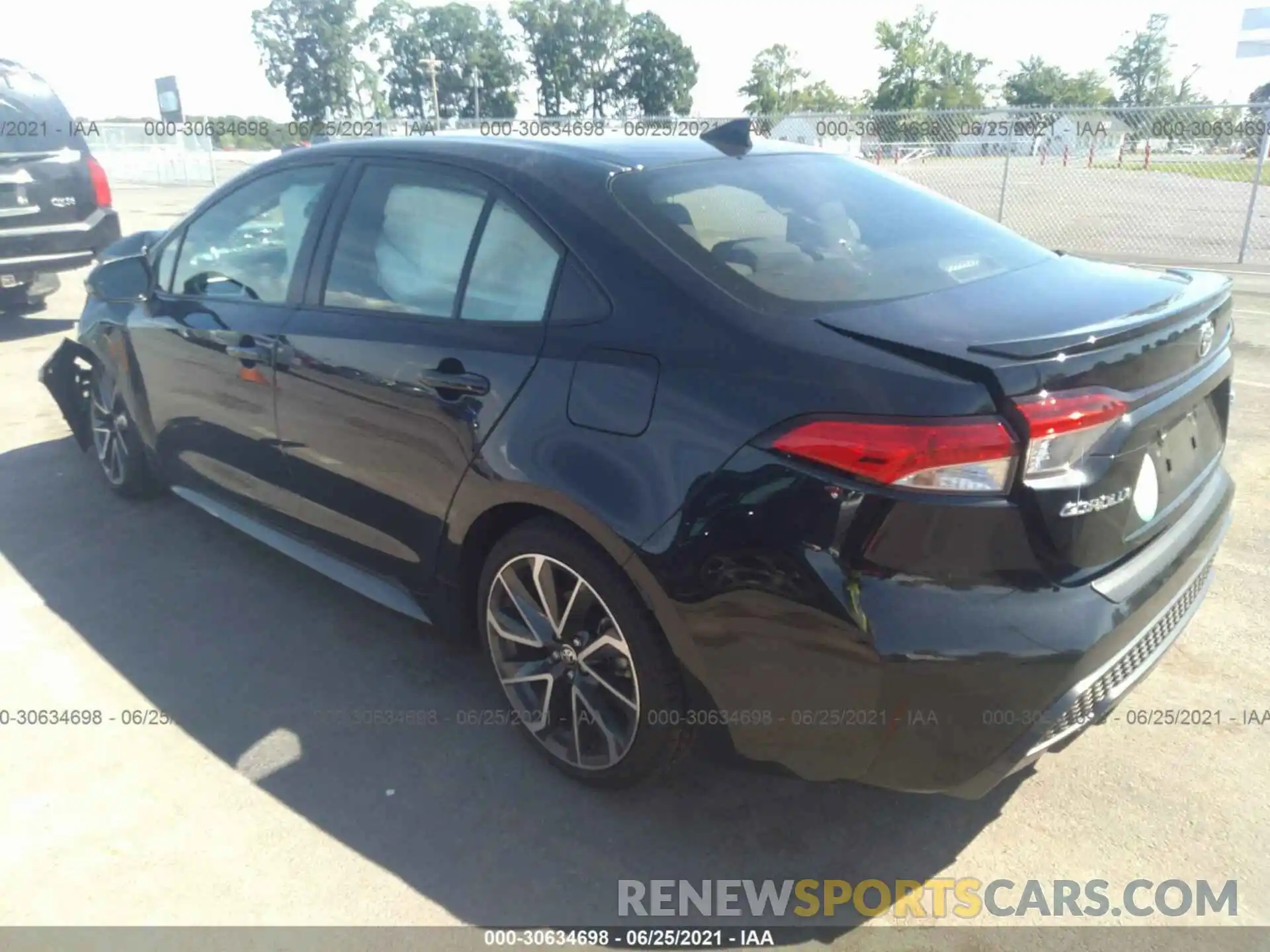 3 Photograph of a damaged car JTDP4RCE7LJ016192 TOYOTA COROLLA 2020