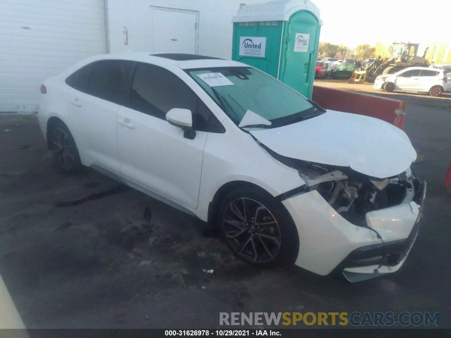 1 Photograph of a damaged car JTDP4RCE7LJ016452 TOYOTA COROLLA 2020