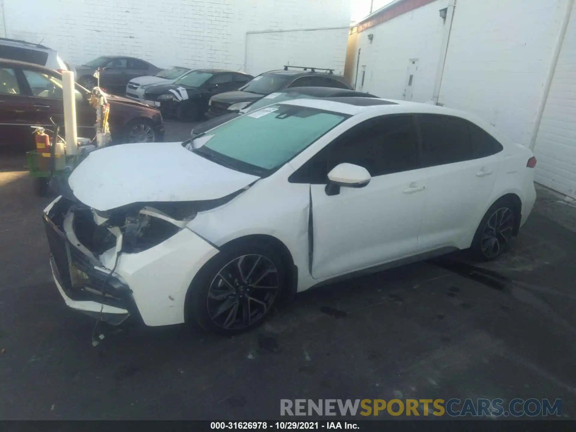 2 Photograph of a damaged car JTDP4RCE7LJ016452 TOYOTA COROLLA 2020