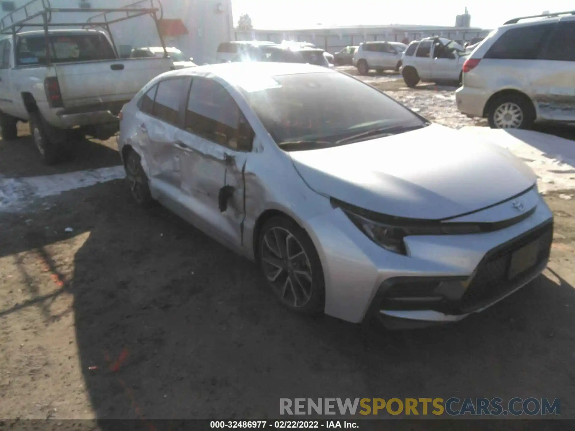 1 Photograph of a damaged car JTDP4RCE7LJ018301 TOYOTA COROLLA 2020