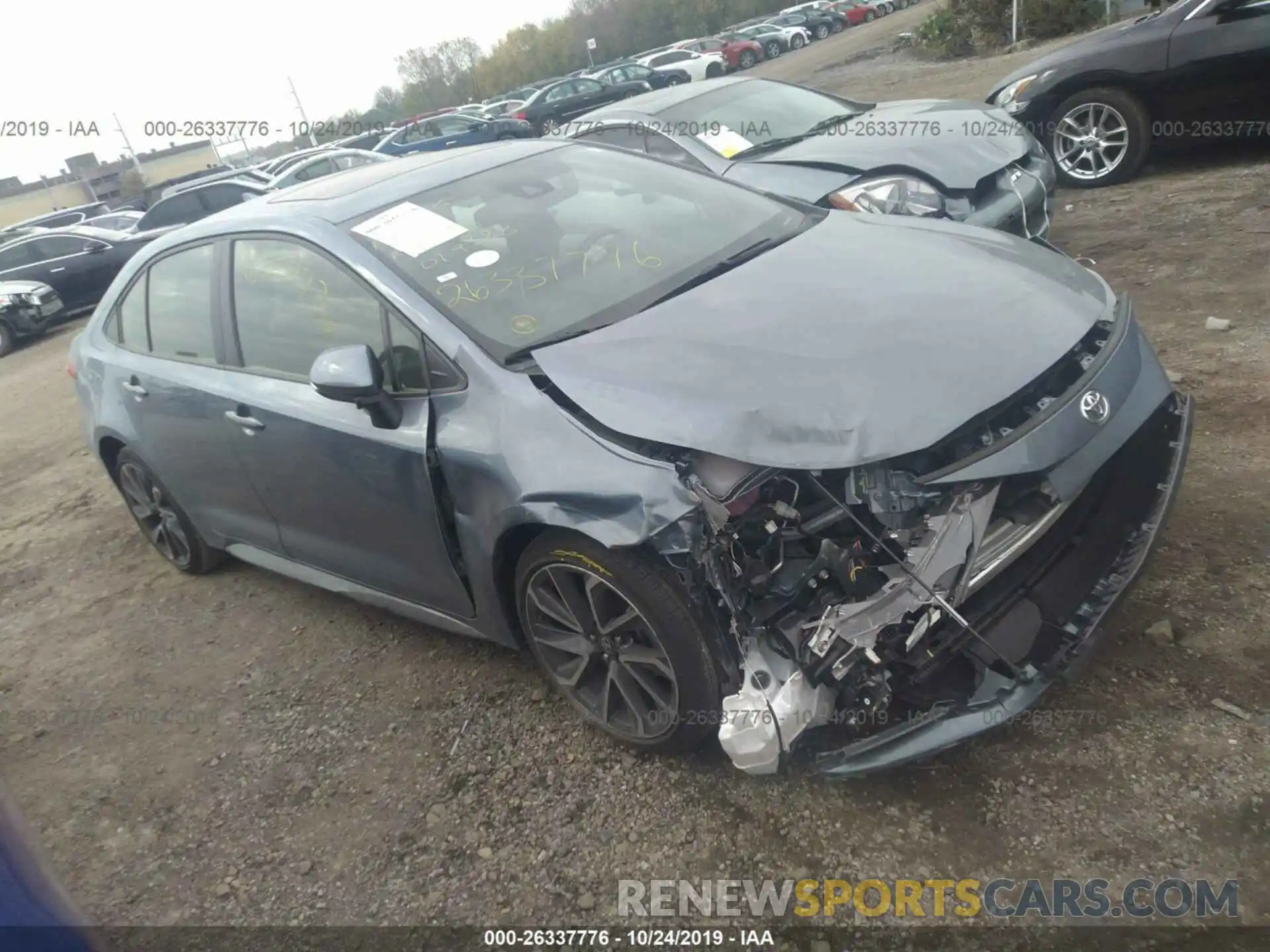 1 Photograph of a damaged car JTDP4RCE7LJ019383 TOYOTA COROLLA 2020