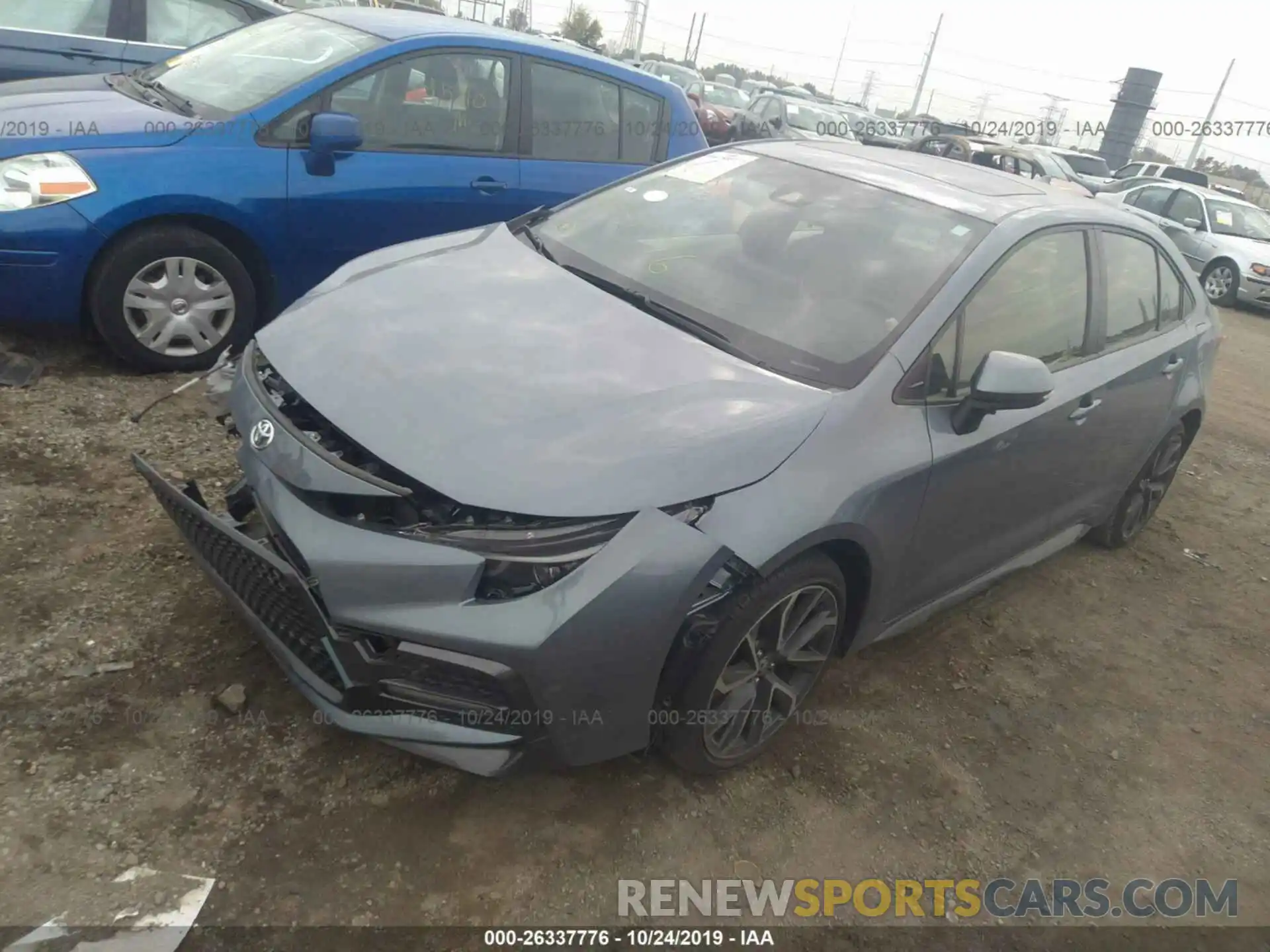 2 Photograph of a damaged car JTDP4RCE7LJ019383 TOYOTA COROLLA 2020