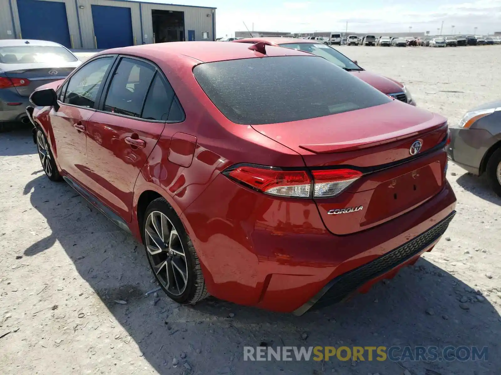 3 Photograph of a damaged car JTDP4RCE7LJ025748 TOYOTA COROLLA 2020