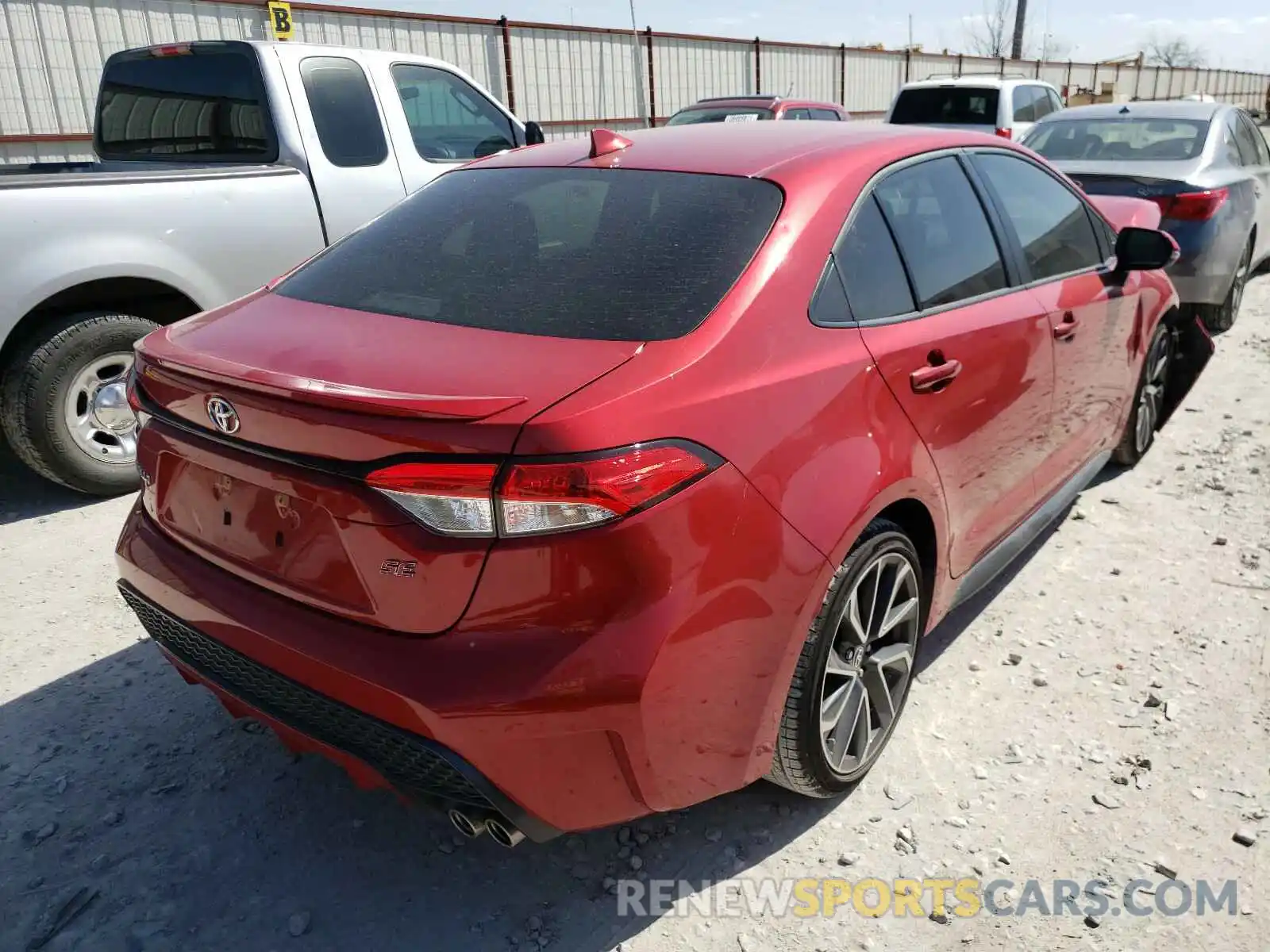 4 Photograph of a damaged car JTDP4RCE7LJ025748 TOYOTA COROLLA 2020