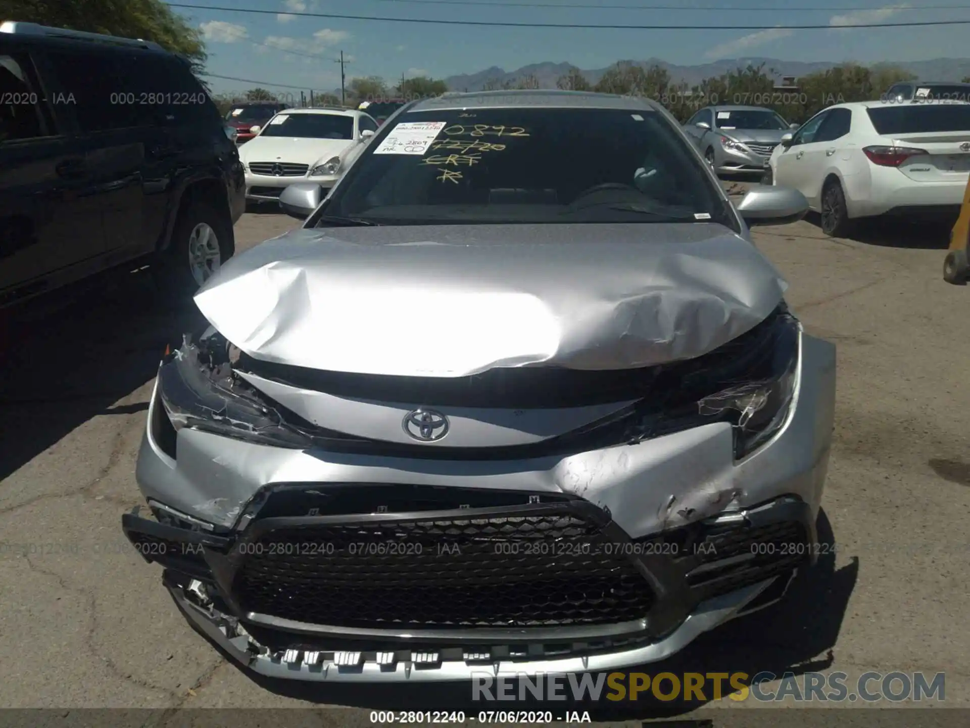 6 Photograph of a damaged car JTDP4RCE7LJ027936 TOYOTA COROLLA 2020