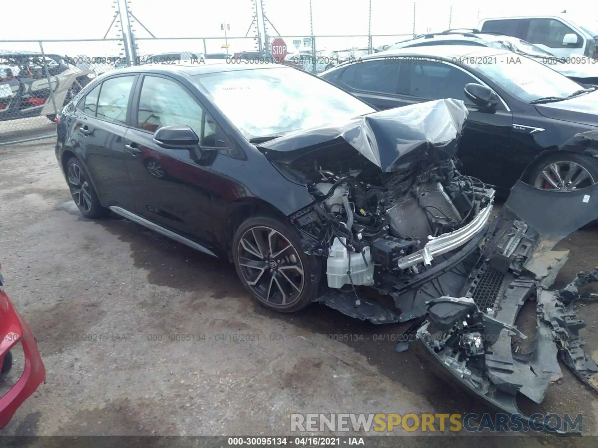 1 Photograph of a damaged car JTDP4RCE7LJ028651 TOYOTA COROLLA 2020