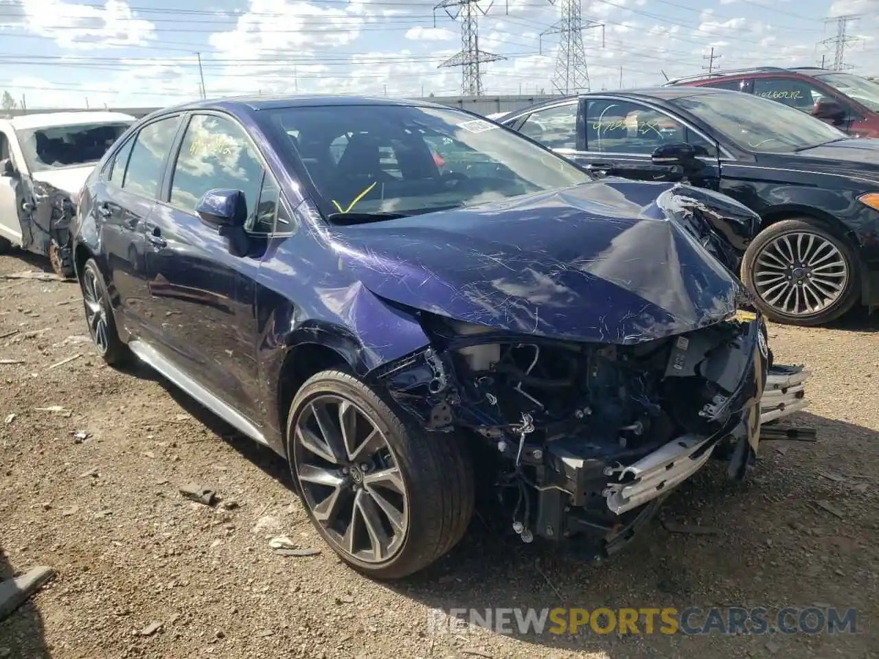 1 Photograph of a damaged car JTDP4RCE7LJ031856 TOYOTA COROLLA 2020