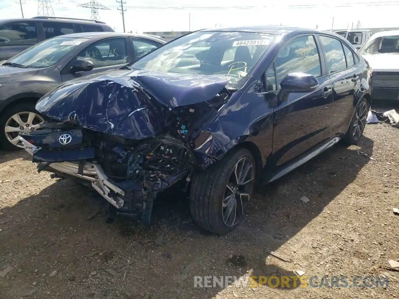 2 Photograph of a damaged car JTDP4RCE7LJ031856 TOYOTA COROLLA 2020