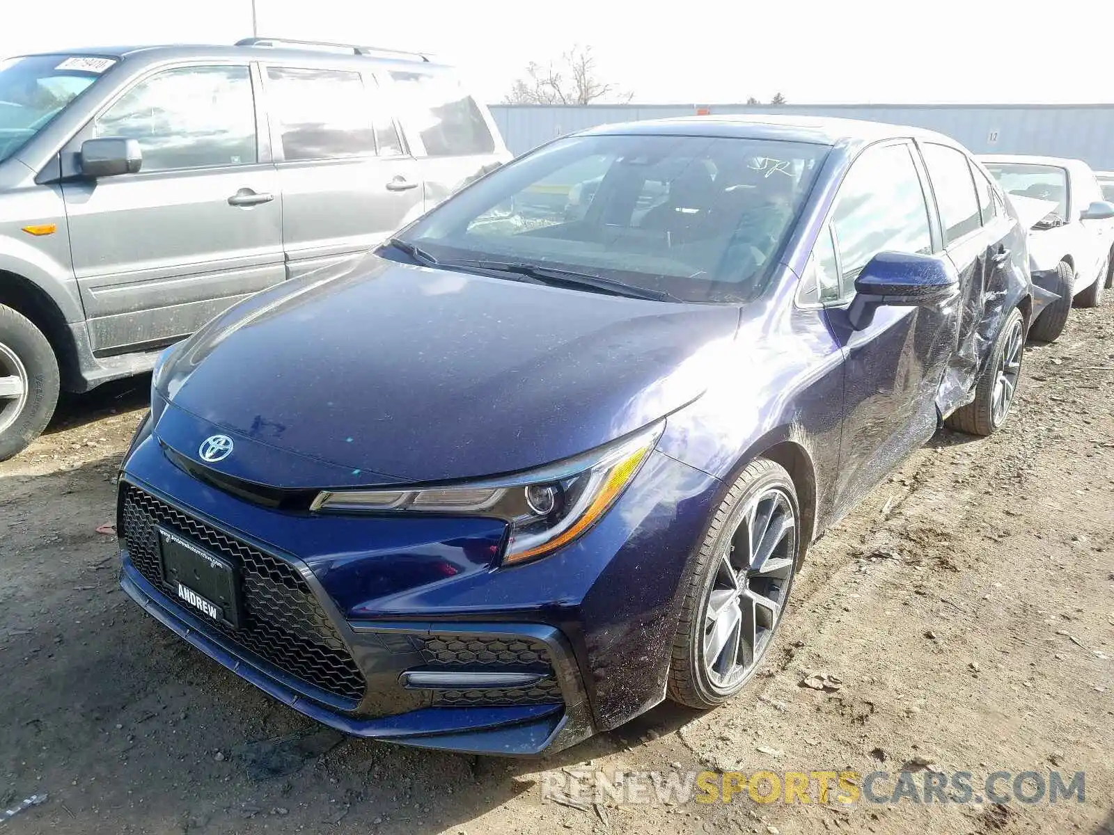 2 Photograph of a damaged car JTDP4RCE7LJ036443 TOYOTA COROLLA 2020