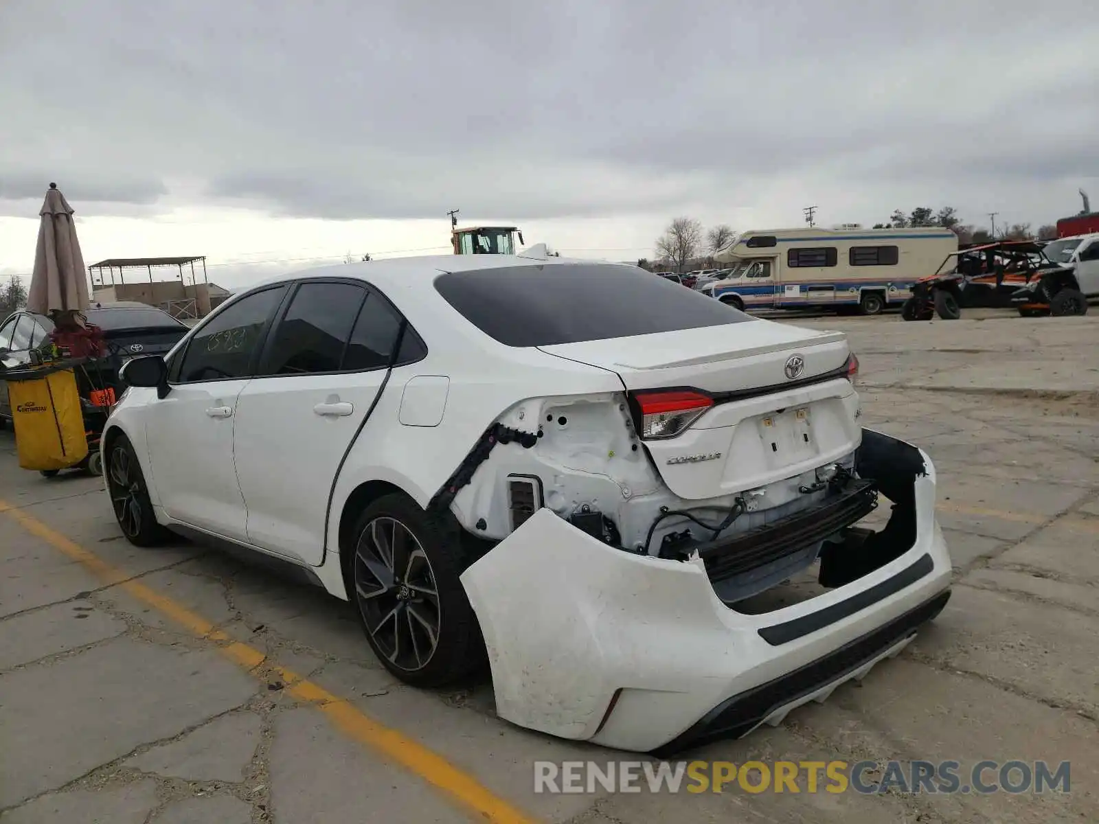 3 Photograph of a damaged car JTDP4RCE7LJ036765 TOYOTA COROLLA 2020