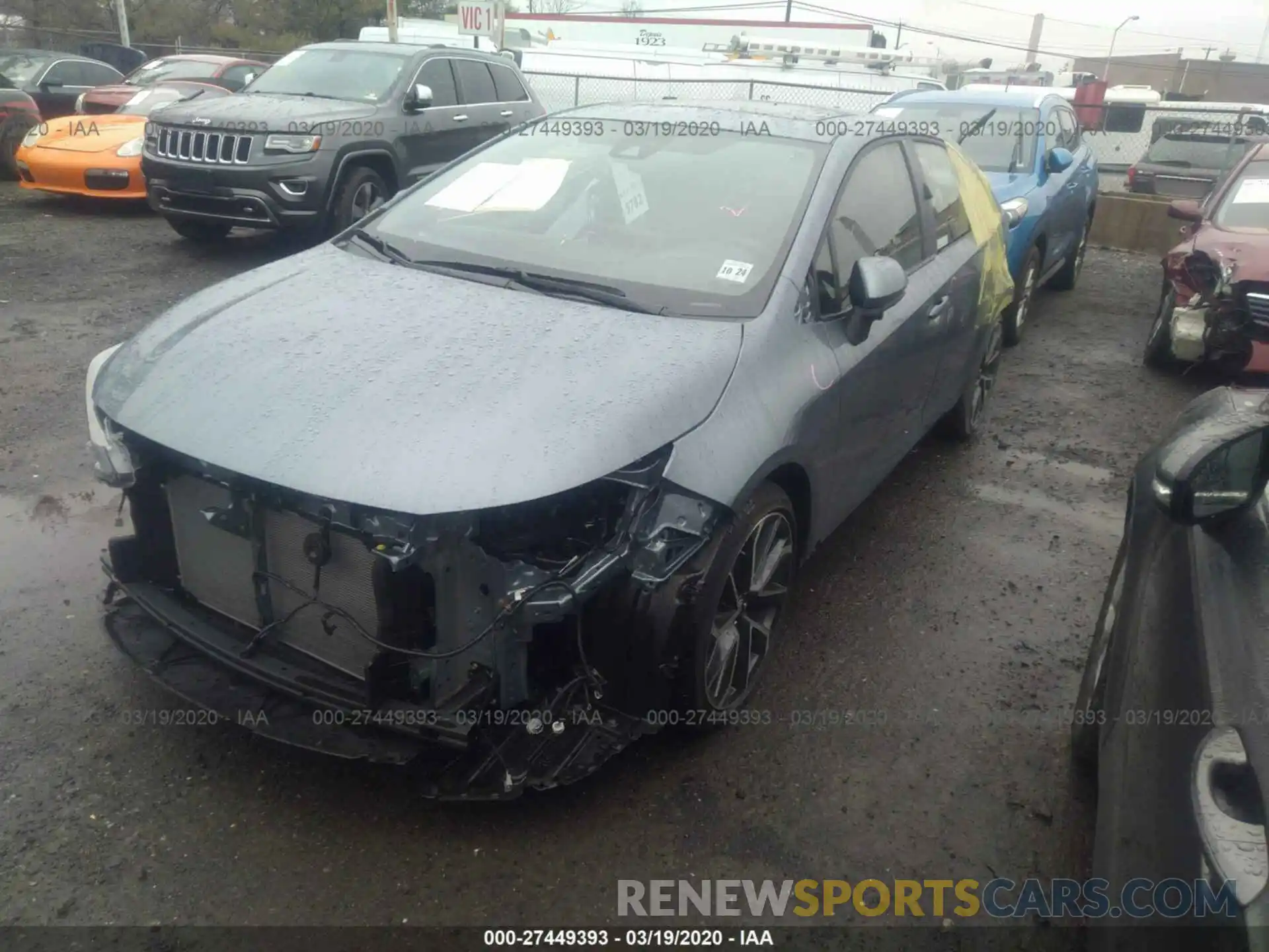 2 Photograph of a damaged car JTDP4RCE7LJ037110 TOYOTA COROLLA 2020