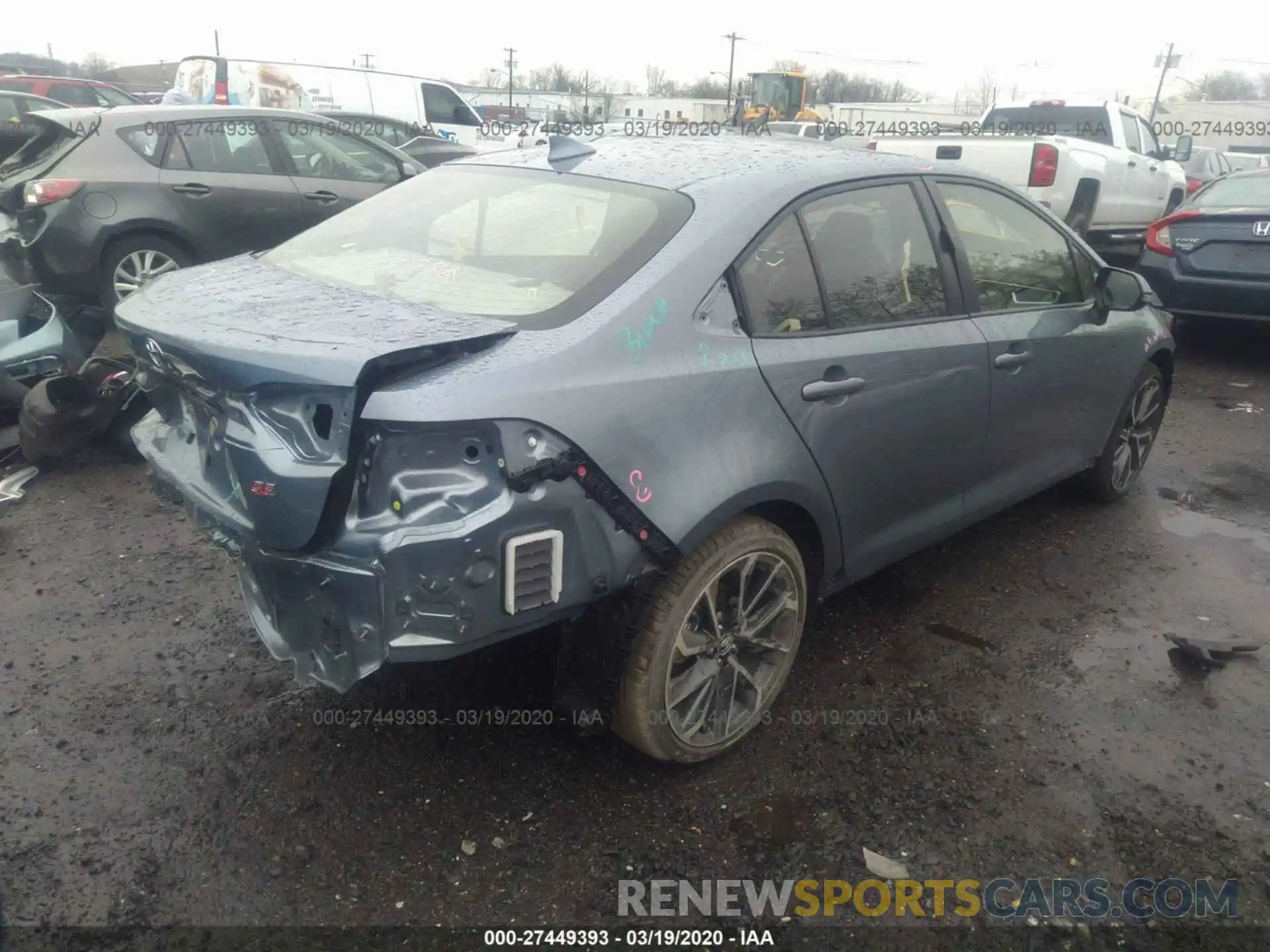 4 Photograph of a damaged car JTDP4RCE7LJ037110 TOYOTA COROLLA 2020