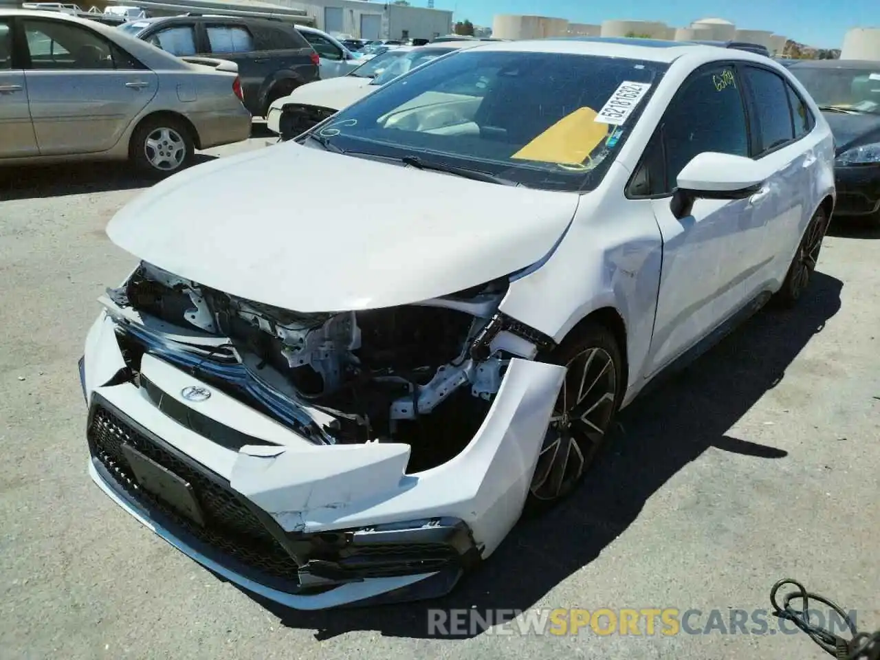 2 Photograph of a damaged car JTDP4RCE7LJ037690 TOYOTA COROLLA 2020