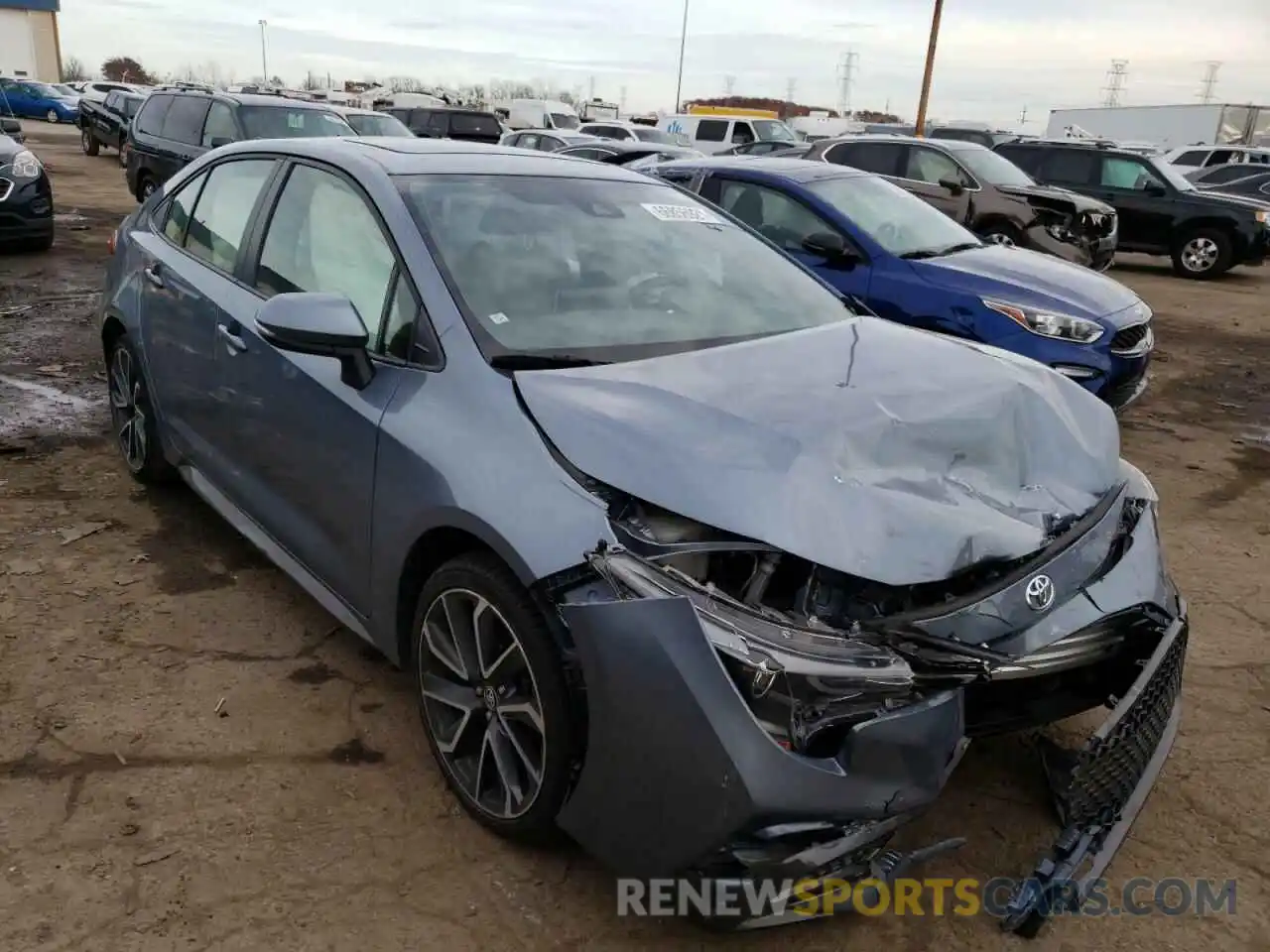 1 Photograph of a damaged car JTDP4RCE7LJ037771 TOYOTA COROLLA 2020