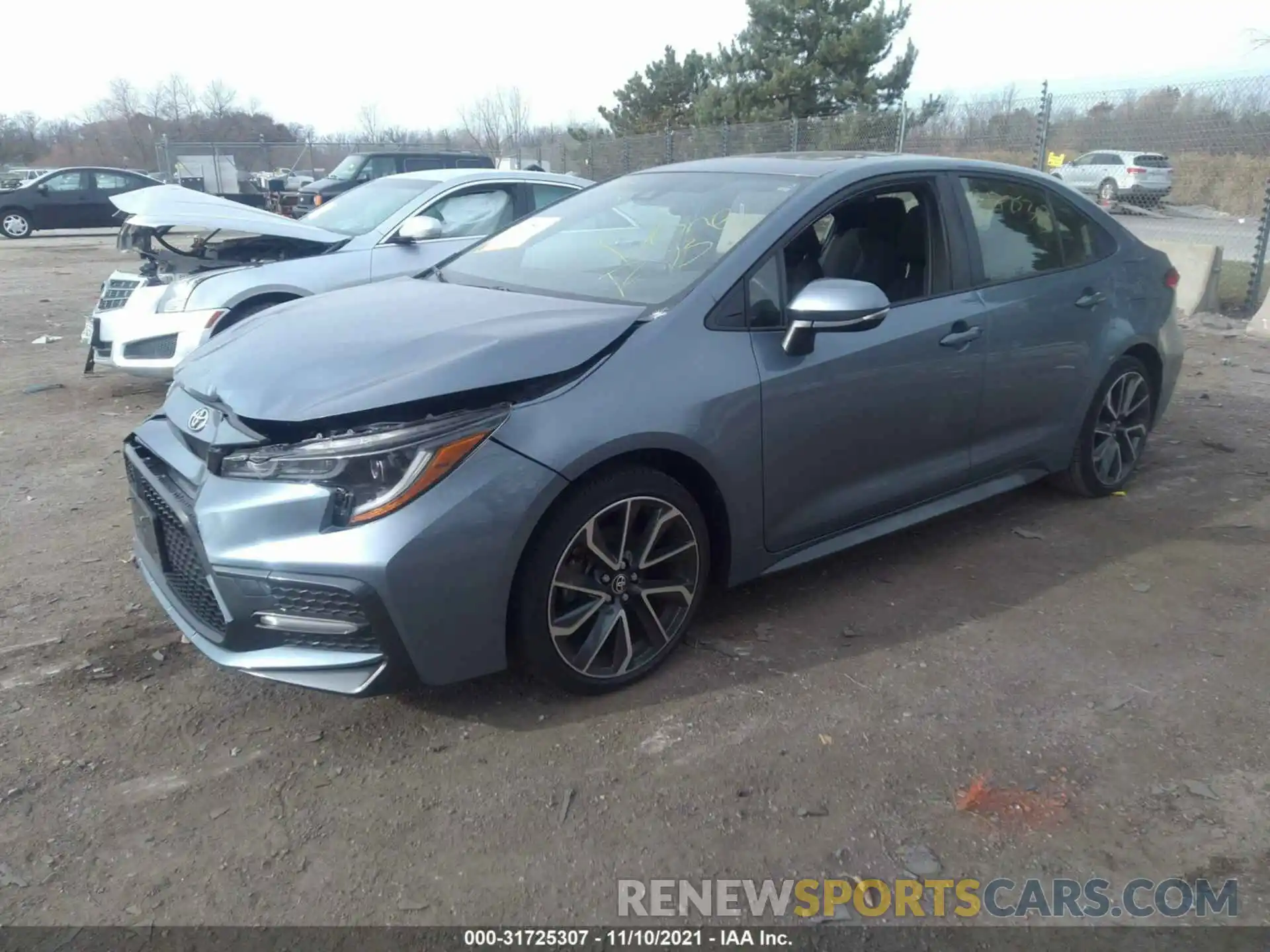 2 Photograph of a damaged car JTDP4RCE7LJ040959 TOYOTA COROLLA 2020