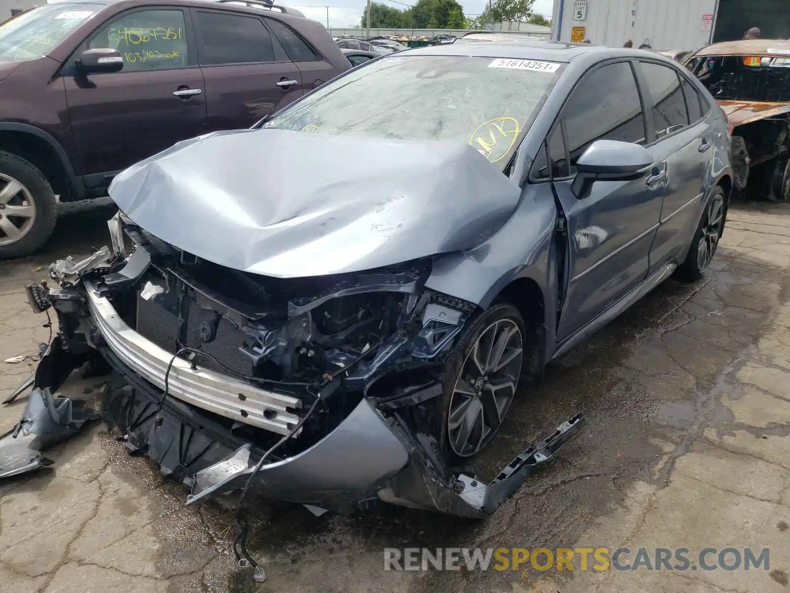 2 Photograph of a damaged car JTDP4RCE7LJ042470 TOYOTA COROLLA 2020