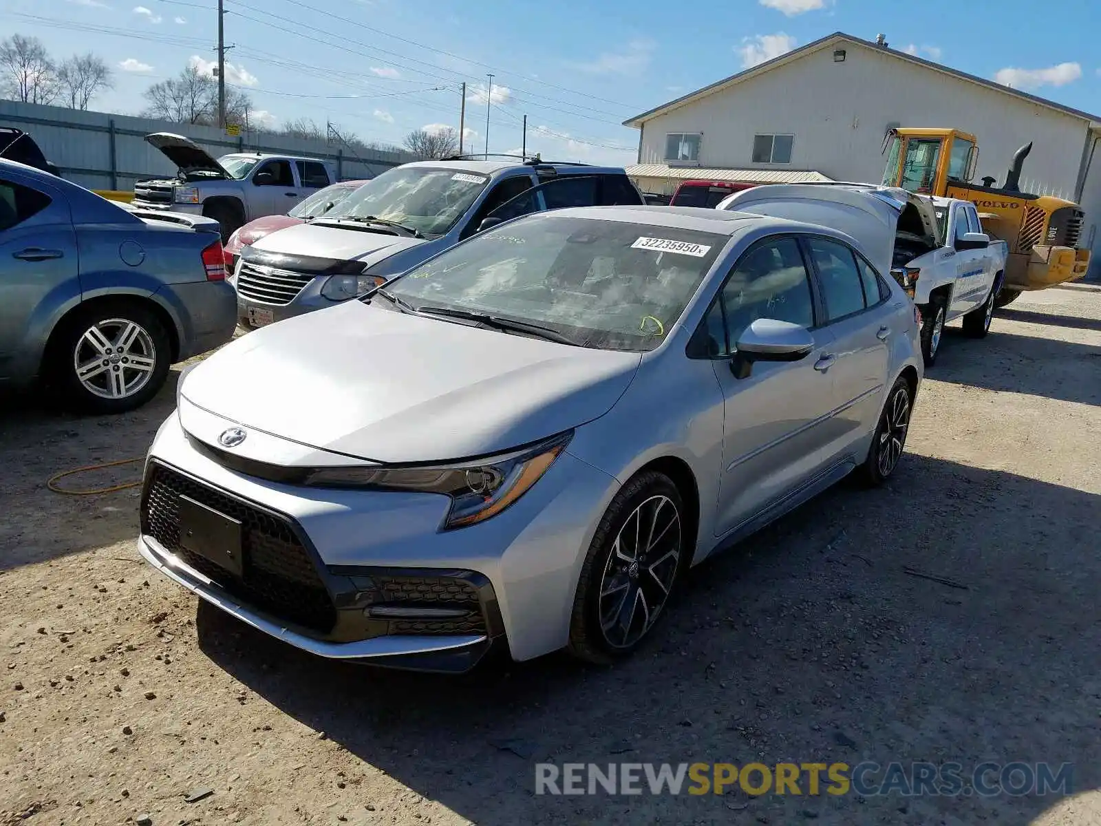 2 Photograph of a damaged car JTDP4RCE8LJ001250 TOYOTA COROLLA 2020