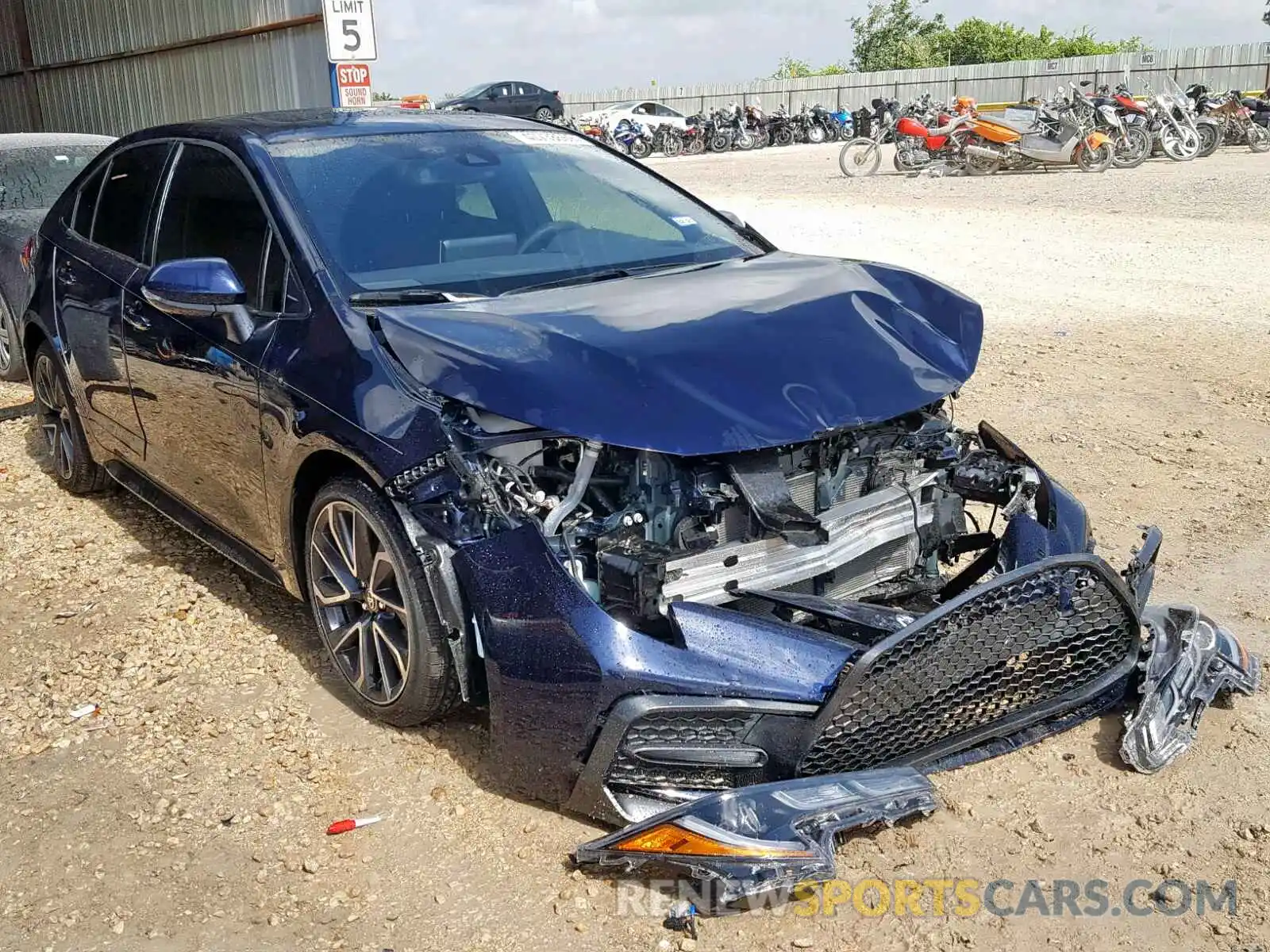 1 Photograph of a damaged car JTDP4RCE8LJ003970 TOYOTA COROLLA 2020