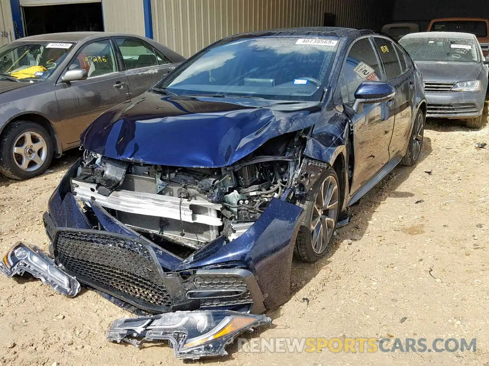 2 Photograph of a damaged car JTDP4RCE8LJ003970 TOYOTA COROLLA 2020