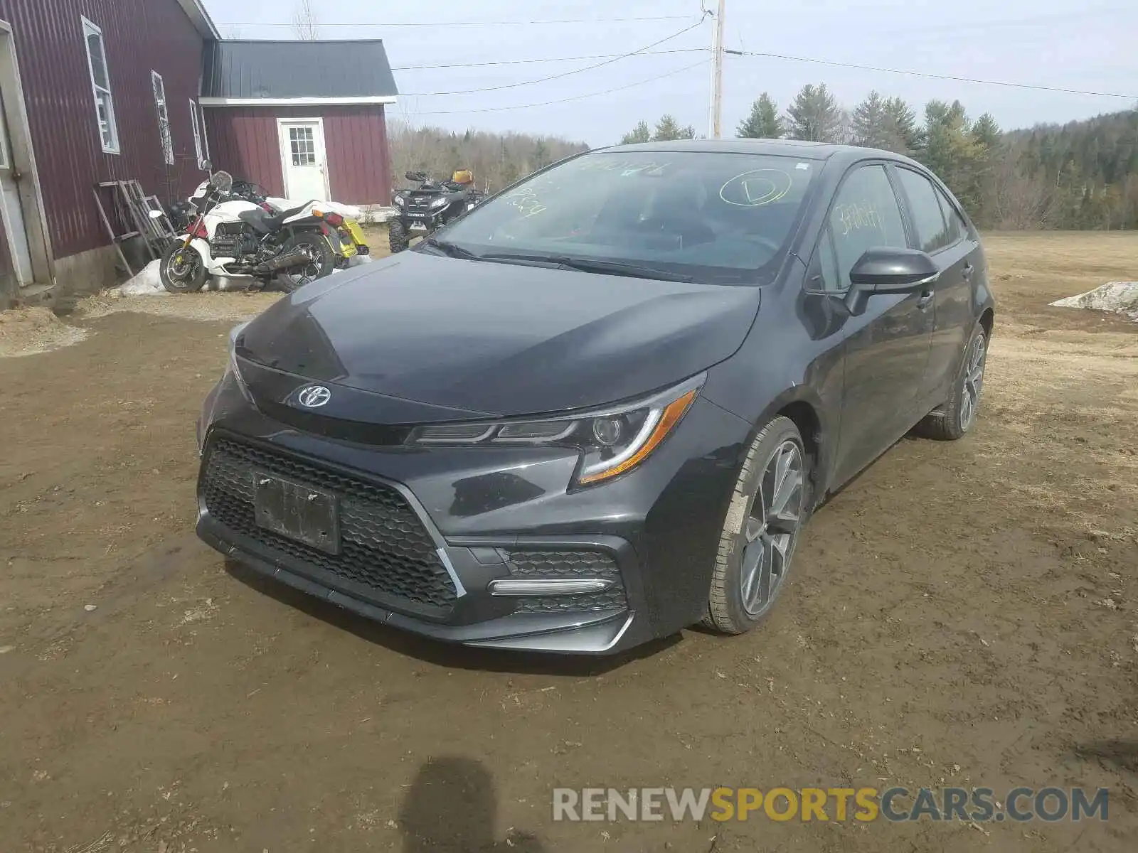 2 Photograph of a damaged car JTDP4RCE8LJ004133 TOYOTA COROLLA 2020